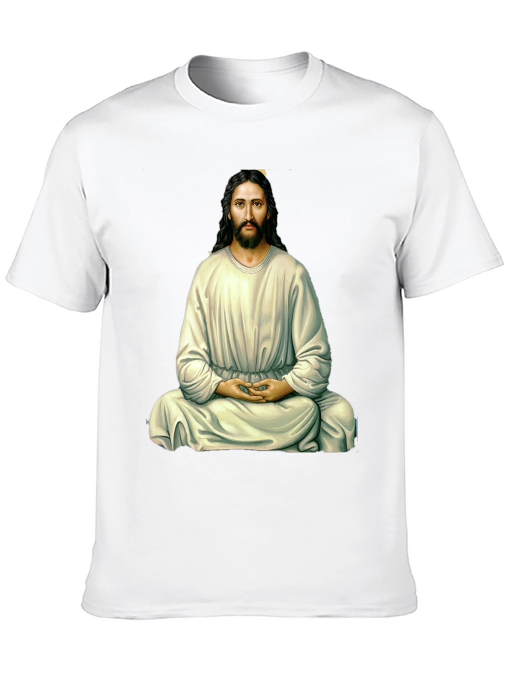 Zen Jesus Graphic T-Shirt - Meditating Messiah Tee