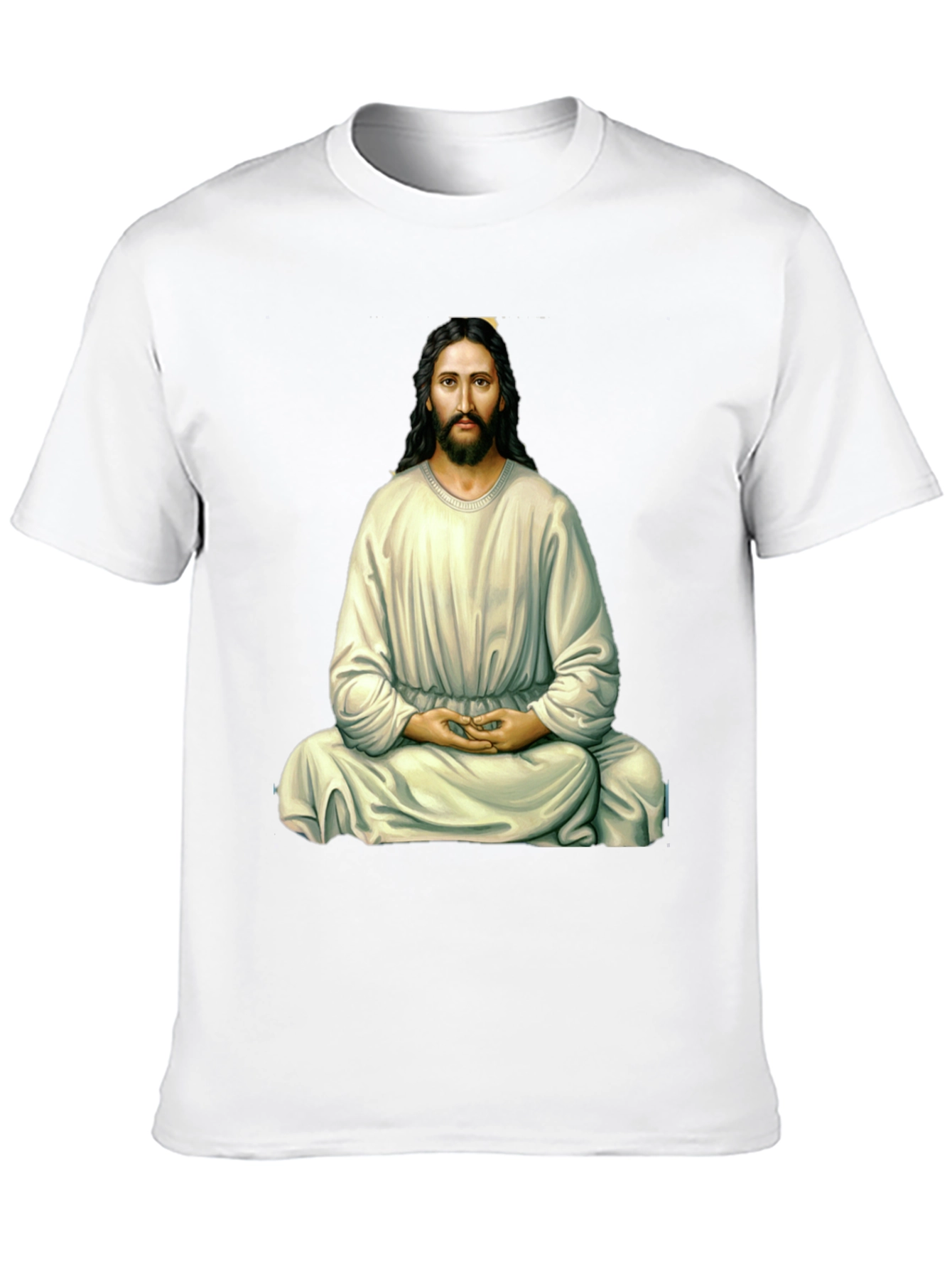 Zen Jesus Graphic T-Shirt - Meditating Messiah Tee