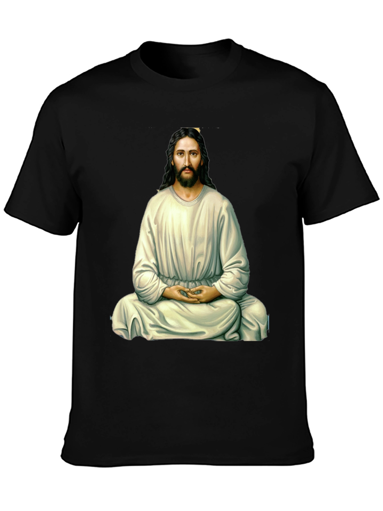 Zen Jesus Graphic T-Shirt - Meditating Messiah Tee