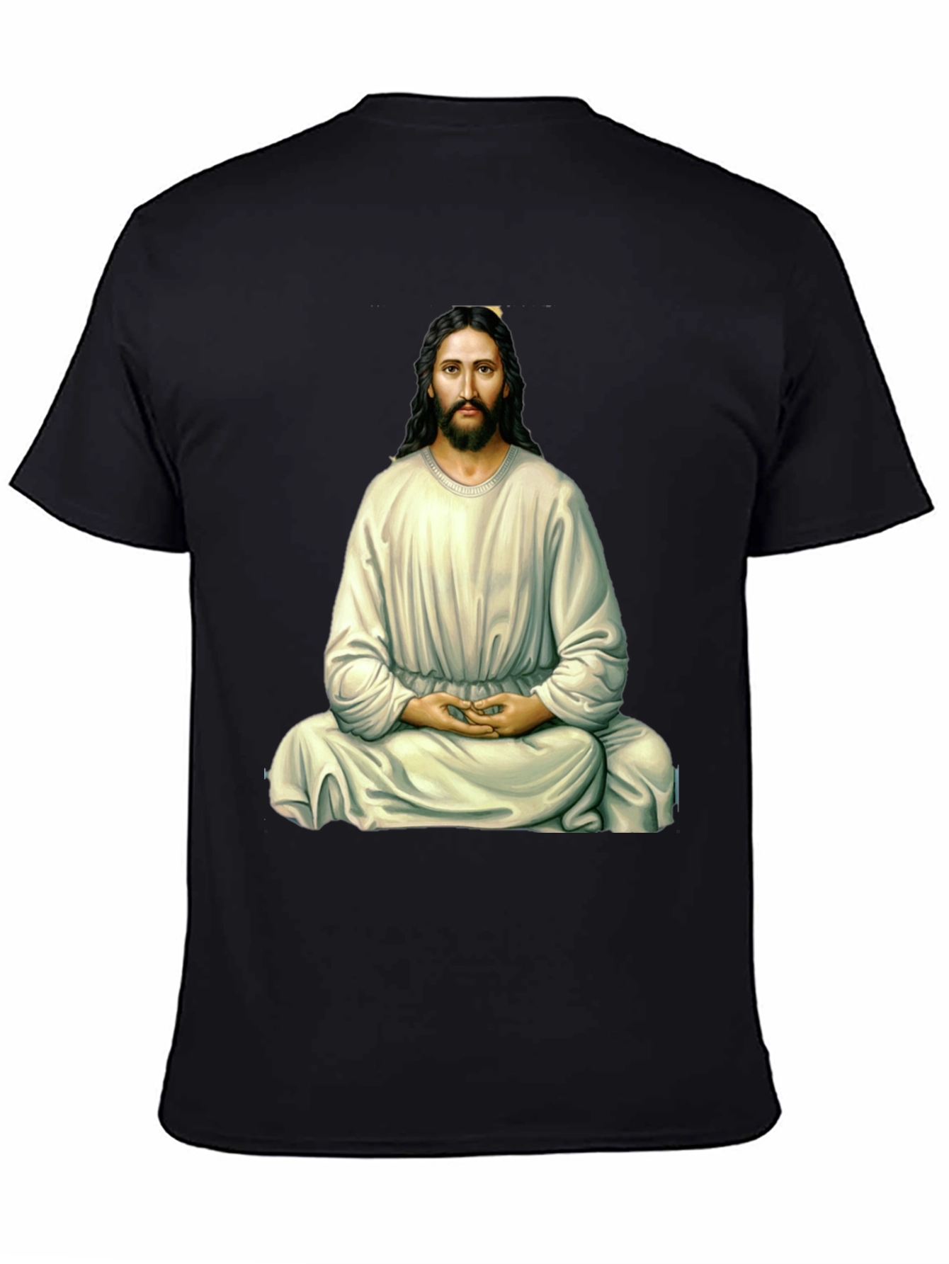 Zen Jesus Graphic T-Shirt - Meditating Messiah Tee