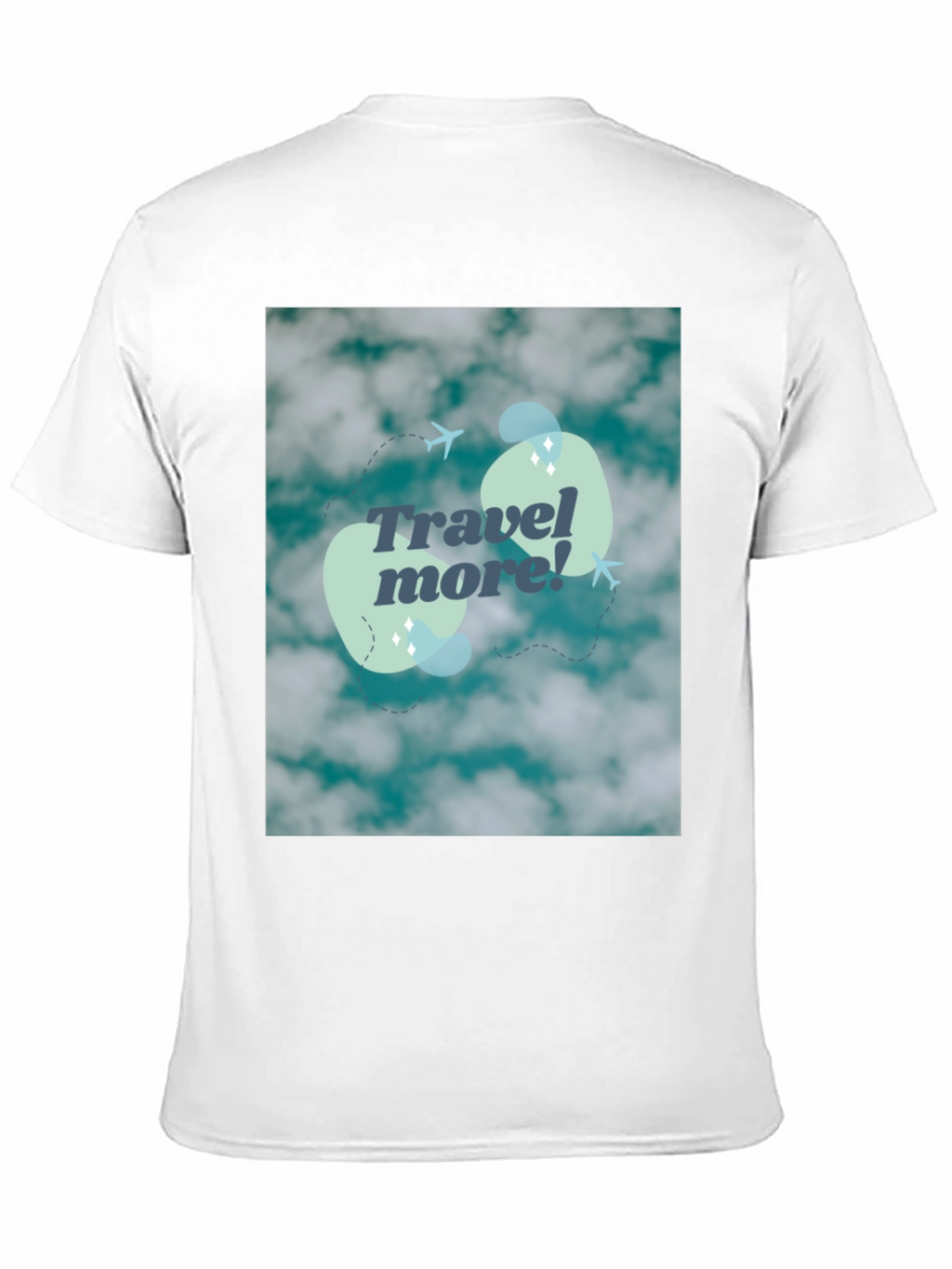 Travel More Graphic Tee - Cloud Design
