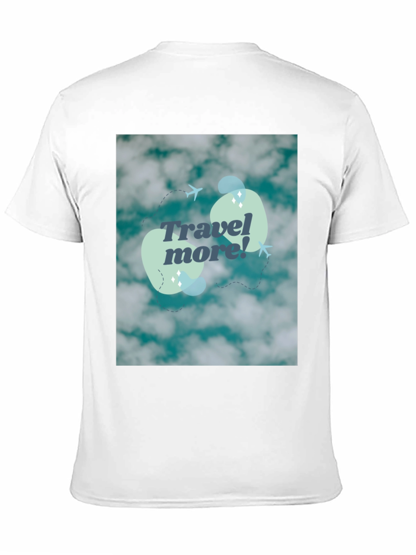 Travel More Graphic Tee - Cloud Design