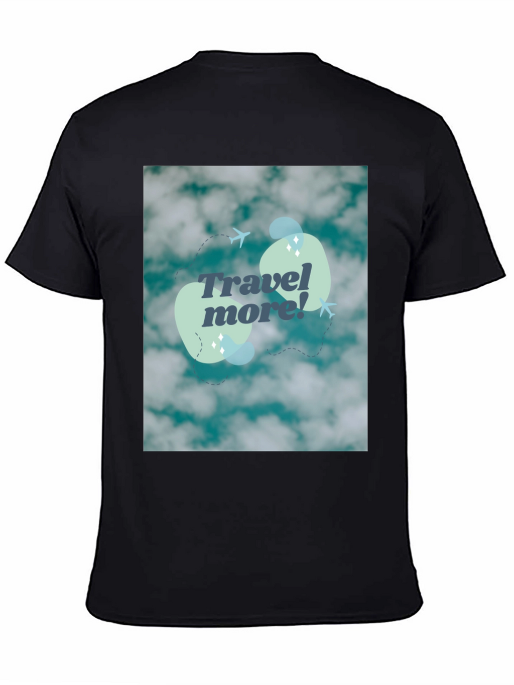 Travel More Graphic Tee - Cloud Design