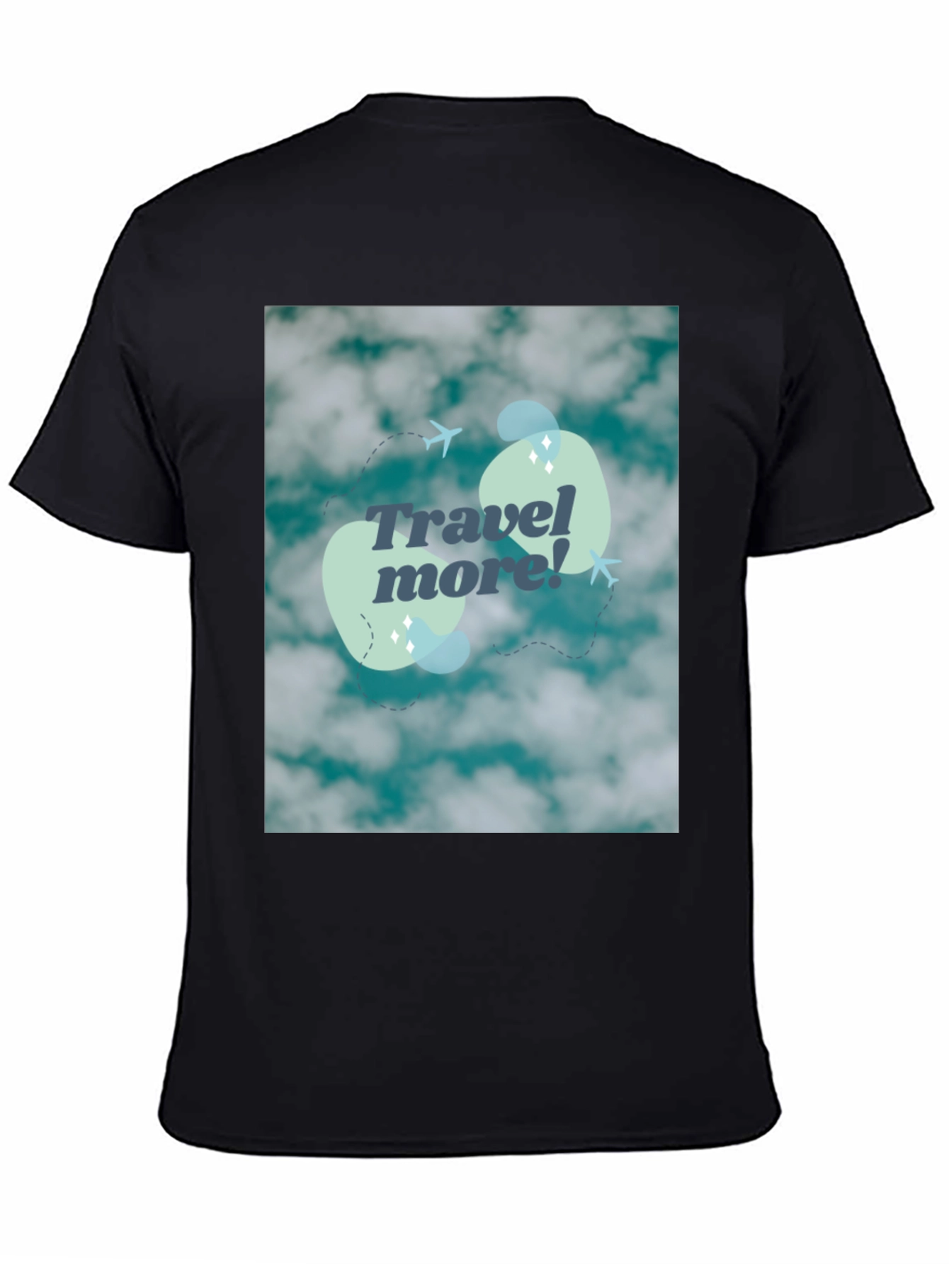 Travel More Graphic Tee - Cloud Design