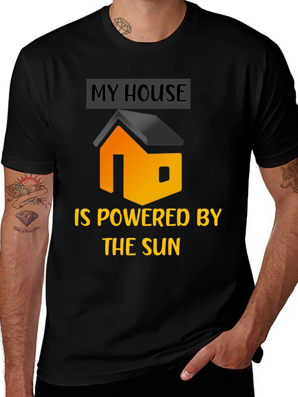 Eco-Friendly Solar Powered House T-Shirt