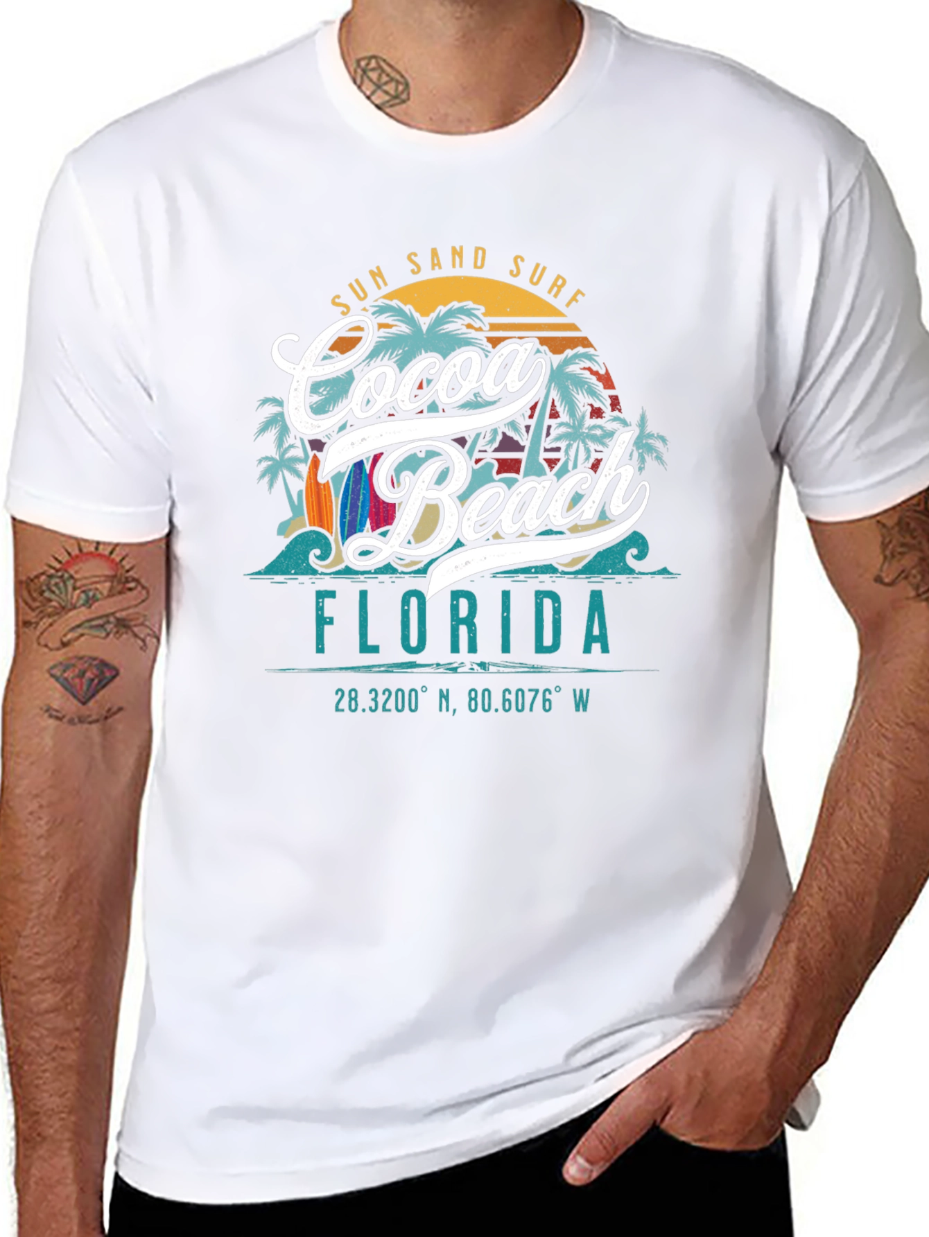 Cocoa Beach Florida Graphic T-Shirt