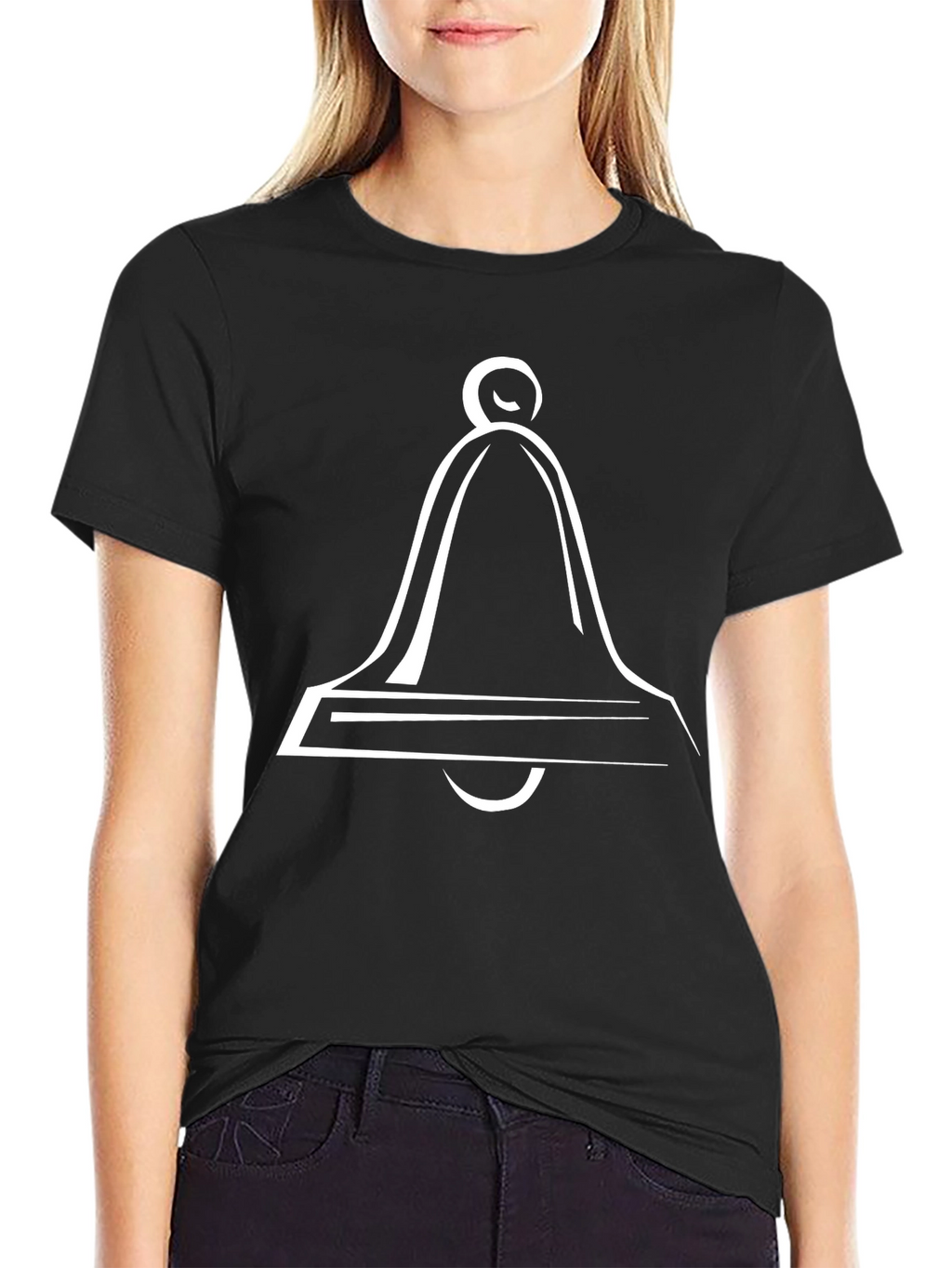 Classic Bell Graphic Black T-Shirt