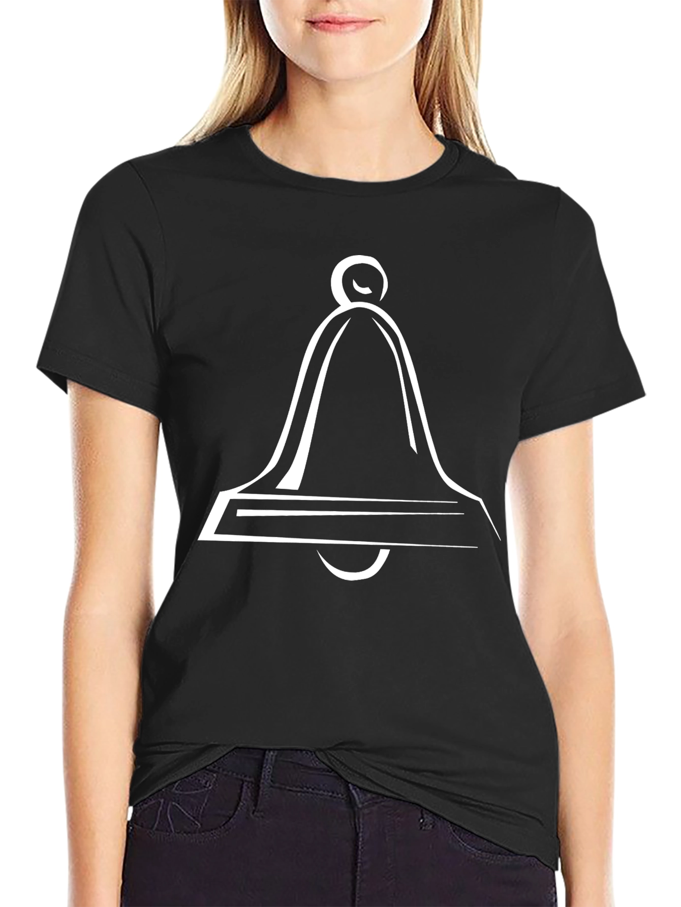 Classic Bell Graphic Black T-Shirt