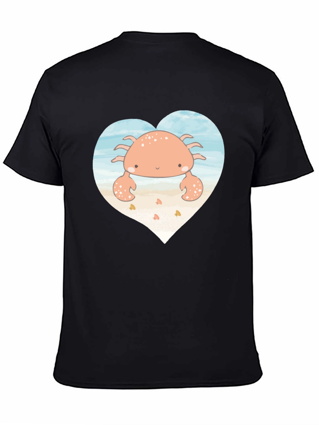 Cute Crab Heart Graphic T-Shirt