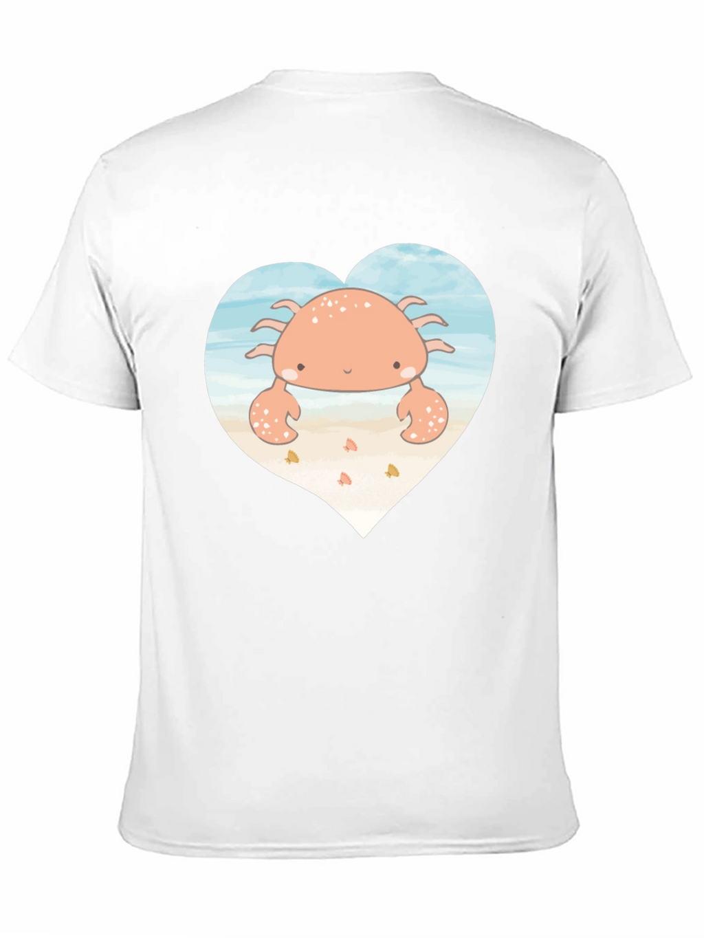 Cute Crab Heart Graphic T-Shirt