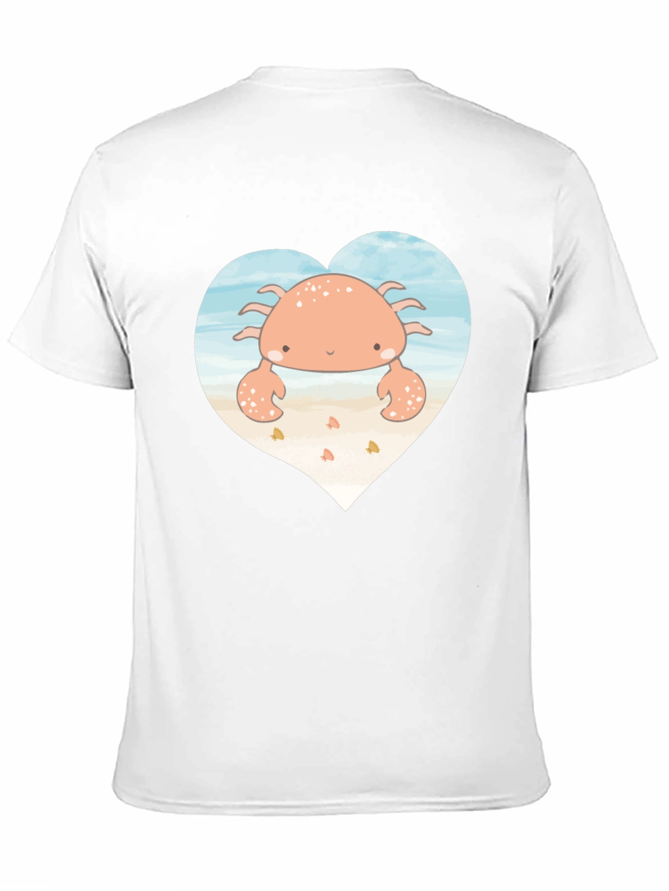 Cute Crab Heart Graphic T-Shirt