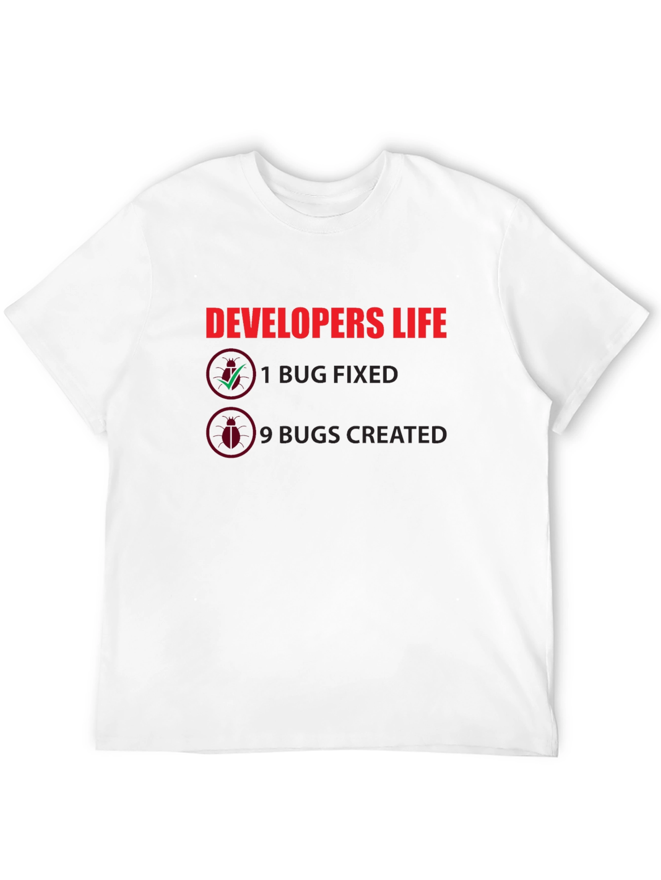 Developers Life Black Cotton T-Shirt