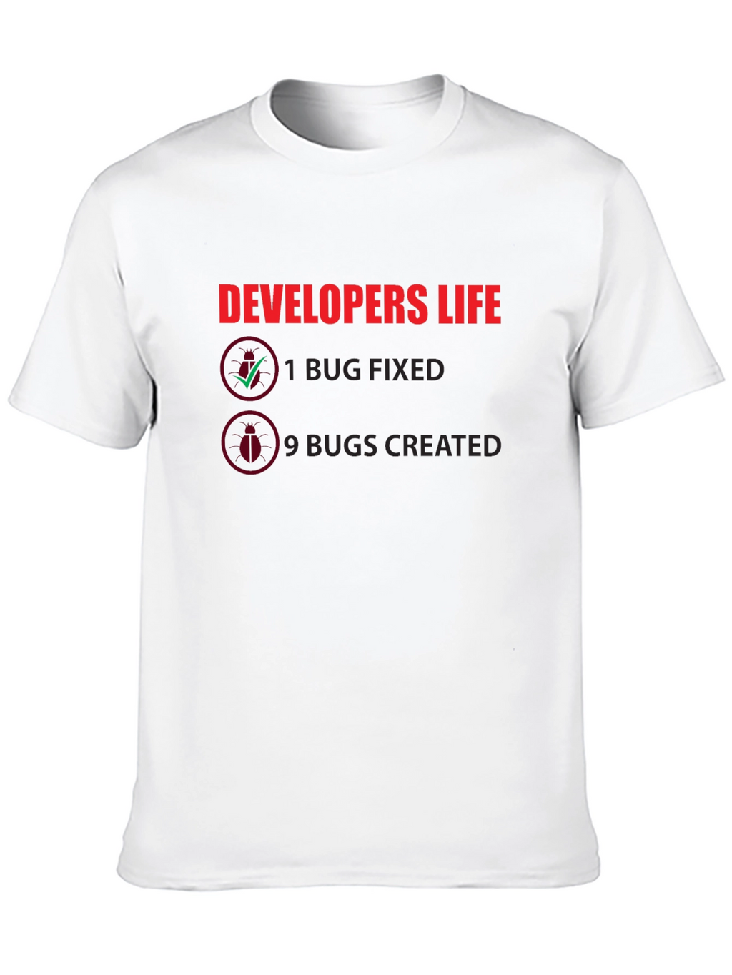 Developers Life Black Cotton T-Shirt