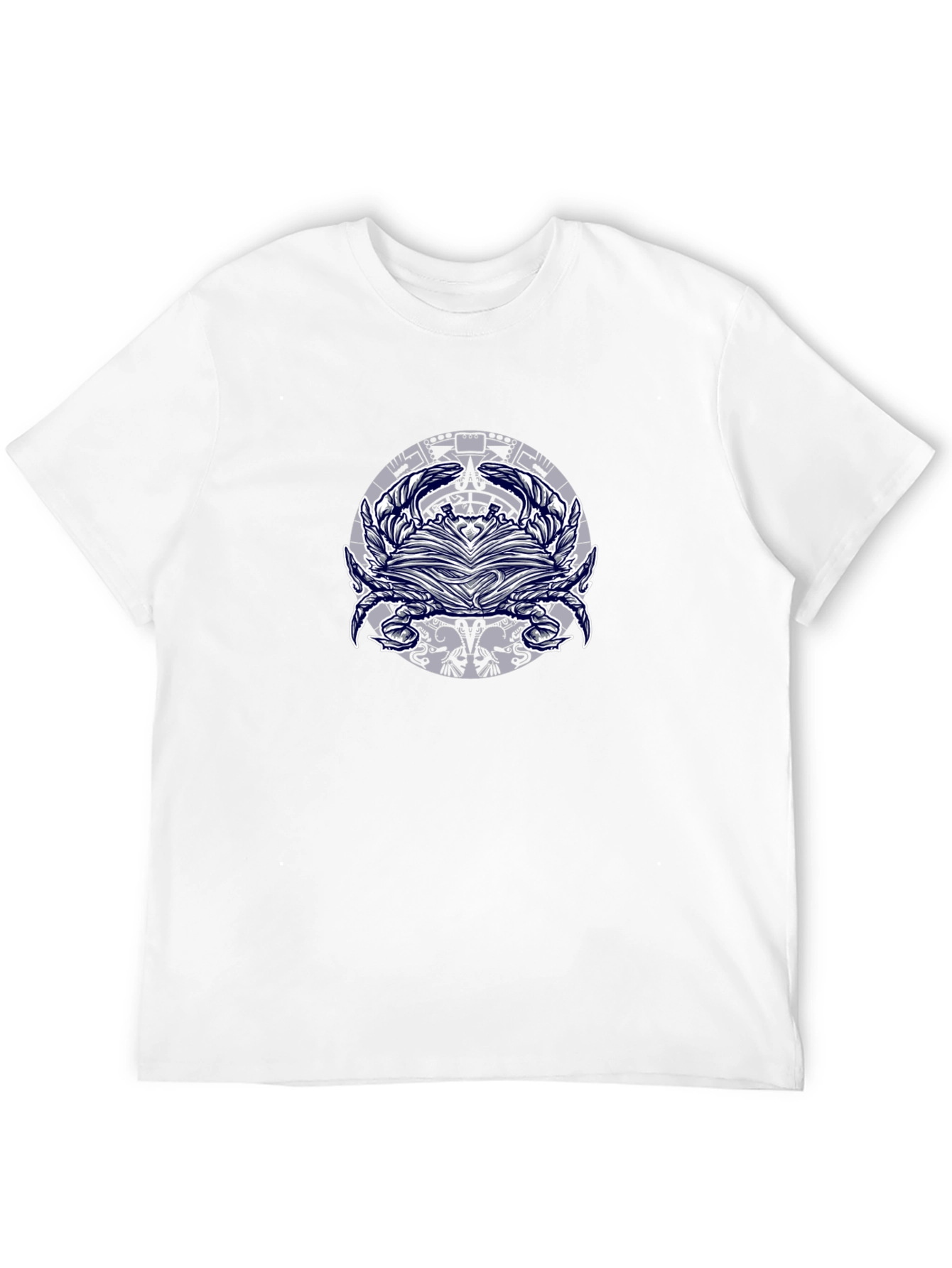 Graphic Print Mens Black T-Shirt
