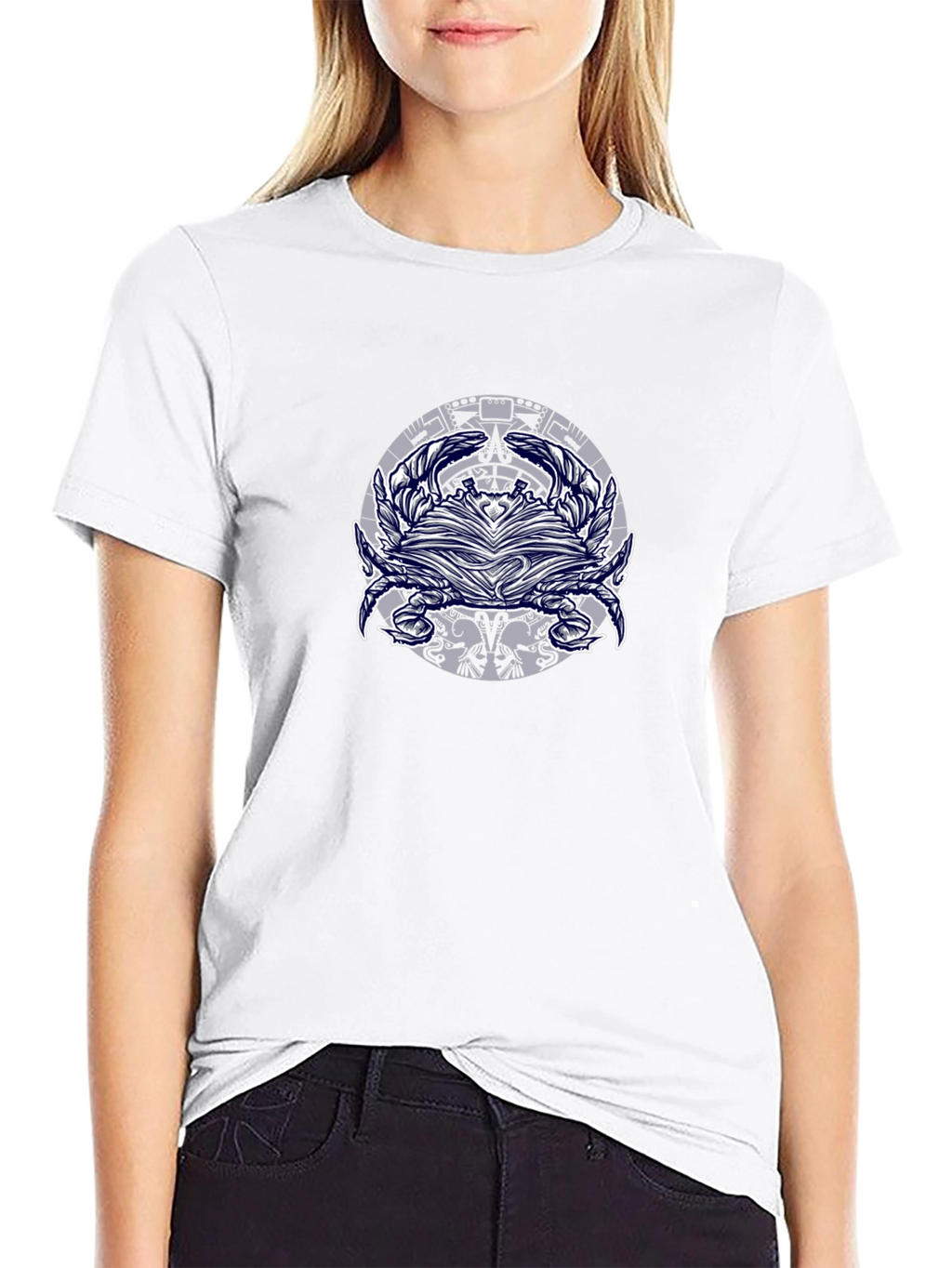 Graphic Print Mens Black T-Shirt