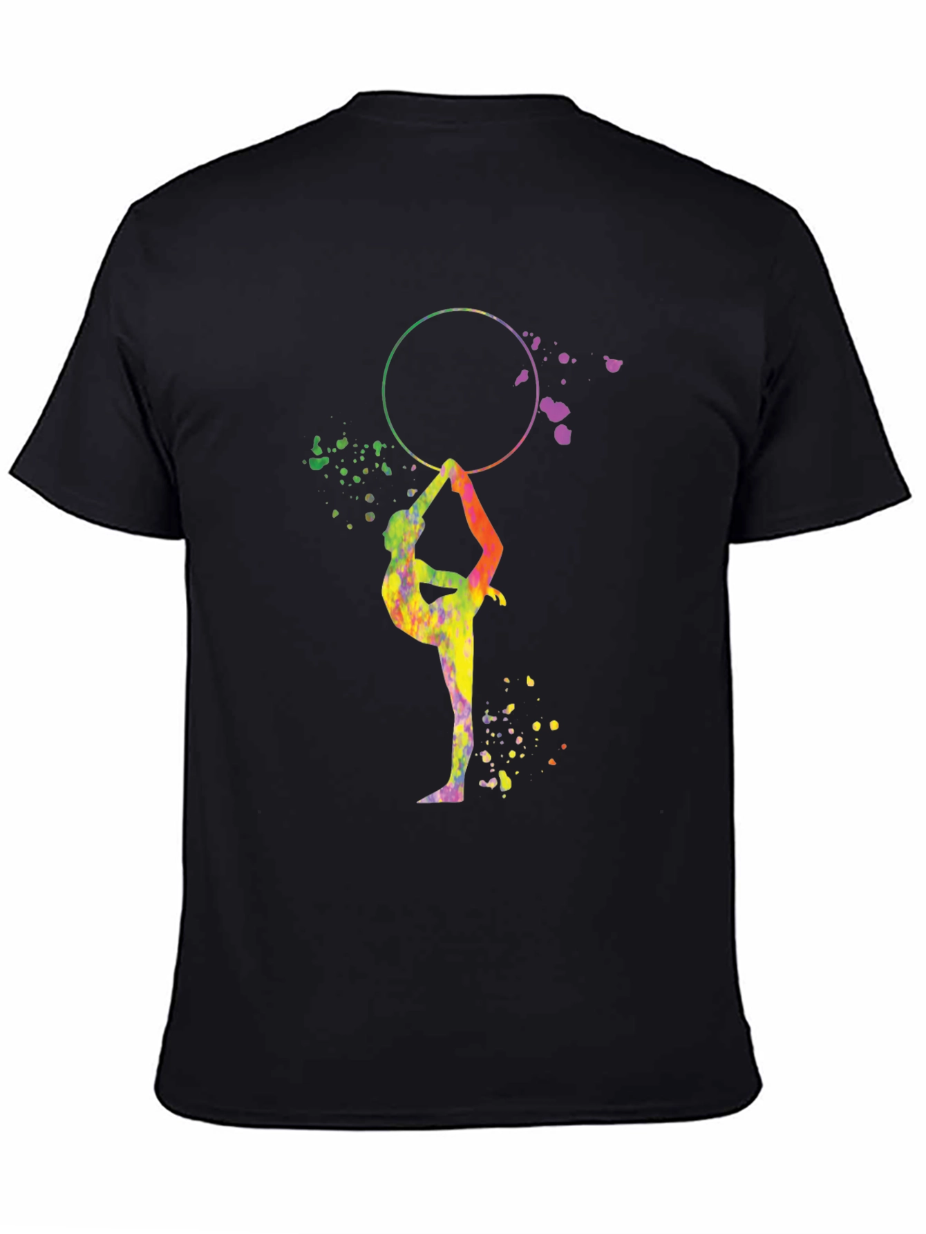 Rhythmic Gymnast T-Shirt - Colorful Watercolor Design