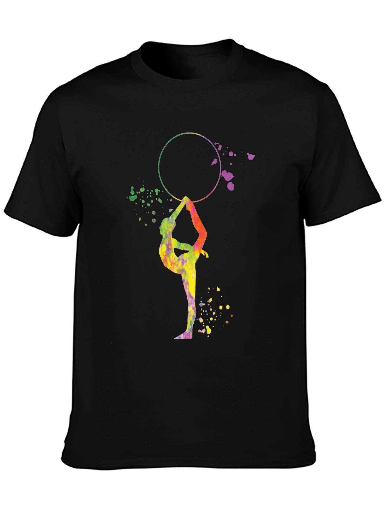 Rhythmic Gymnast T-Shirt - Colorful Watercolor Design