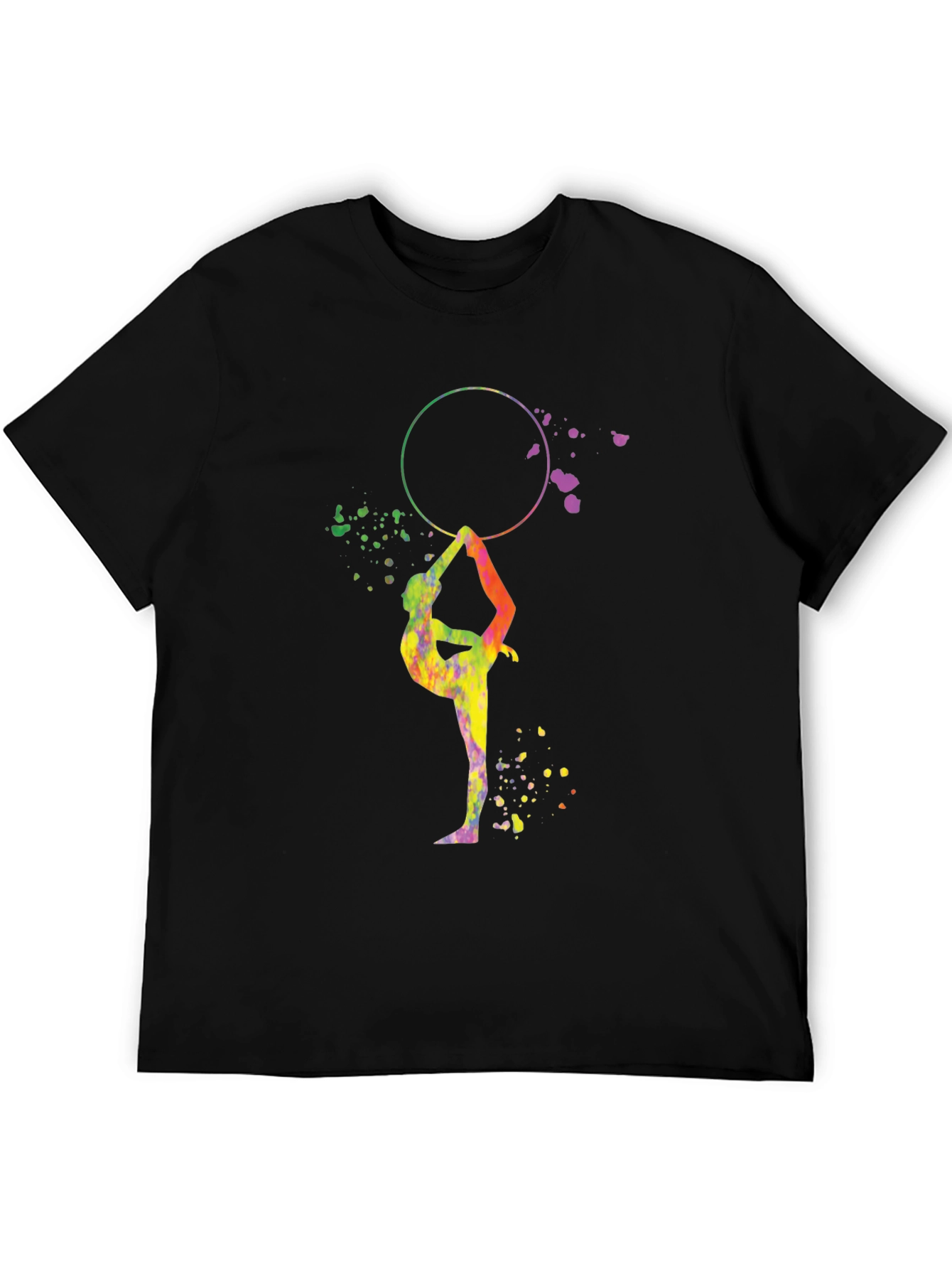 Rhythmic Gymnast T-Shirt - Colorful Watercolor Design