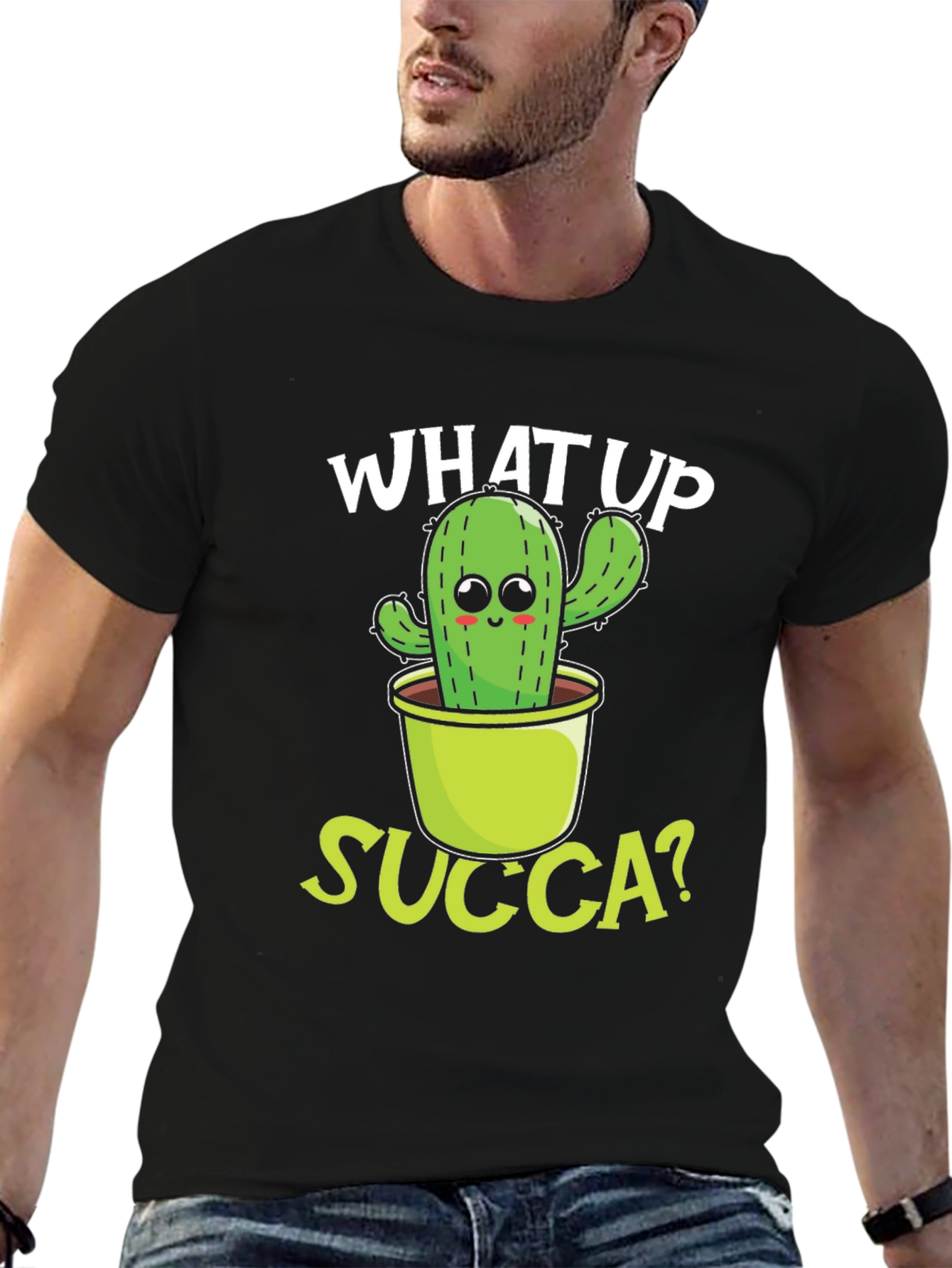 What Up Succa? Cactus Graphic Tee
