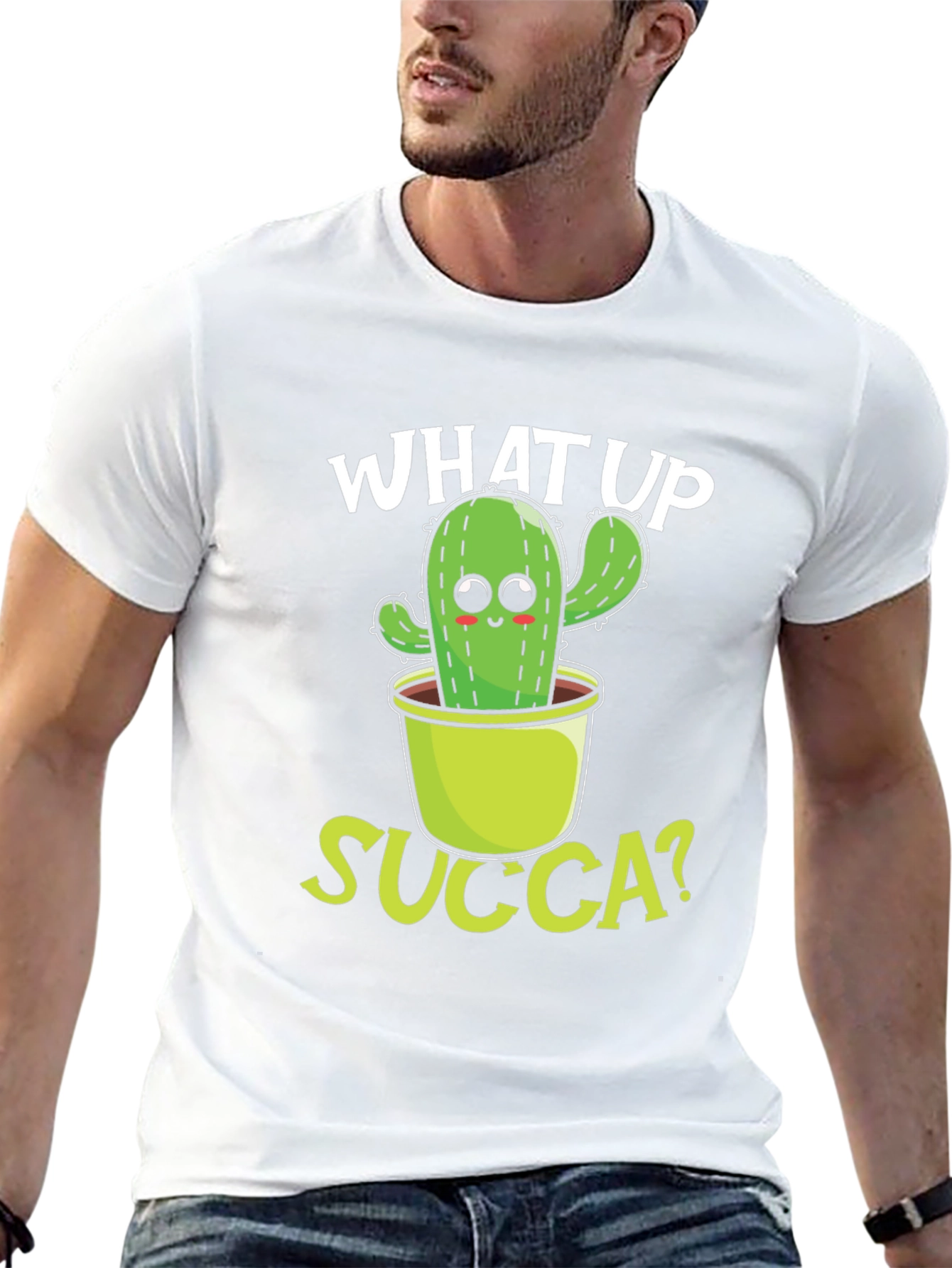 What Up Succa? Cactus Graphic Tee