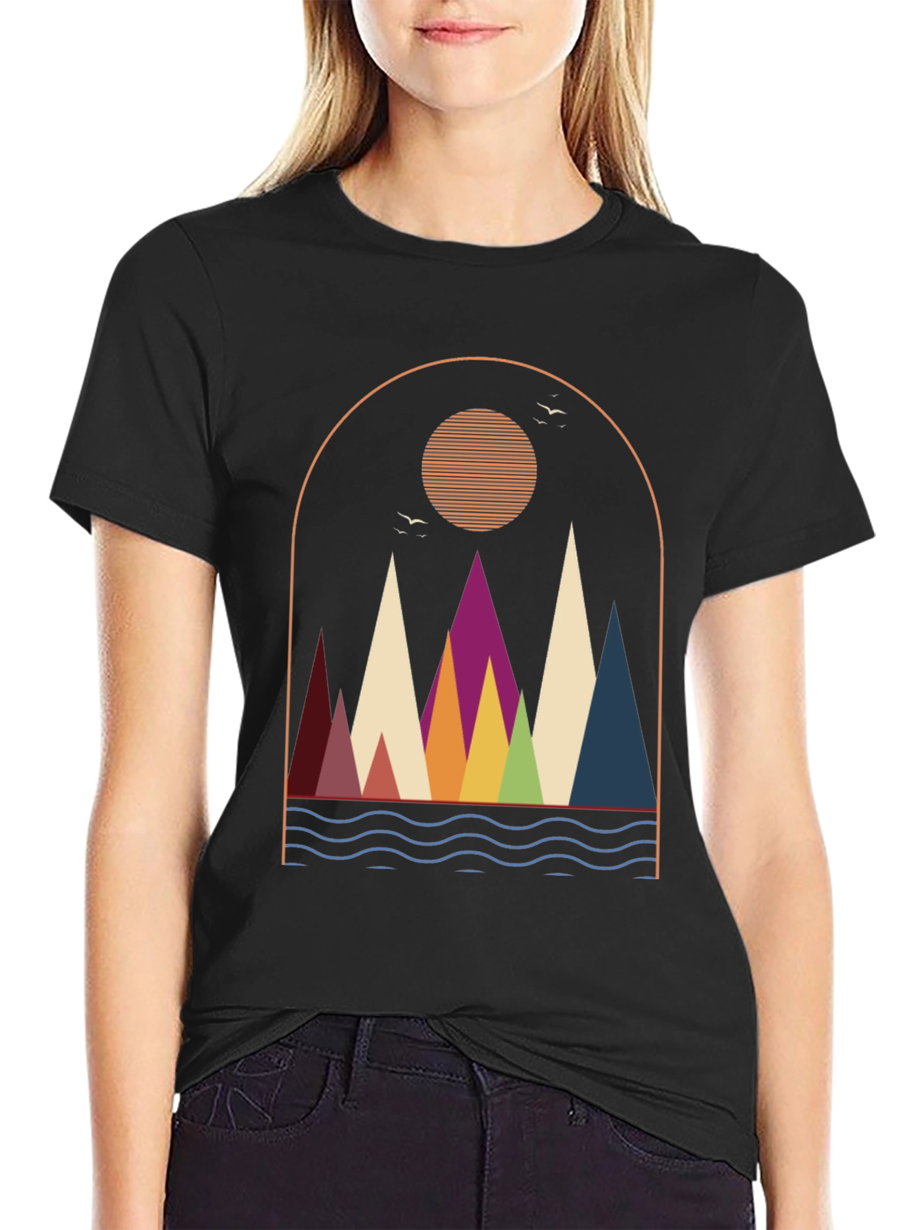 Retro Mountain Graphic T-Shirt