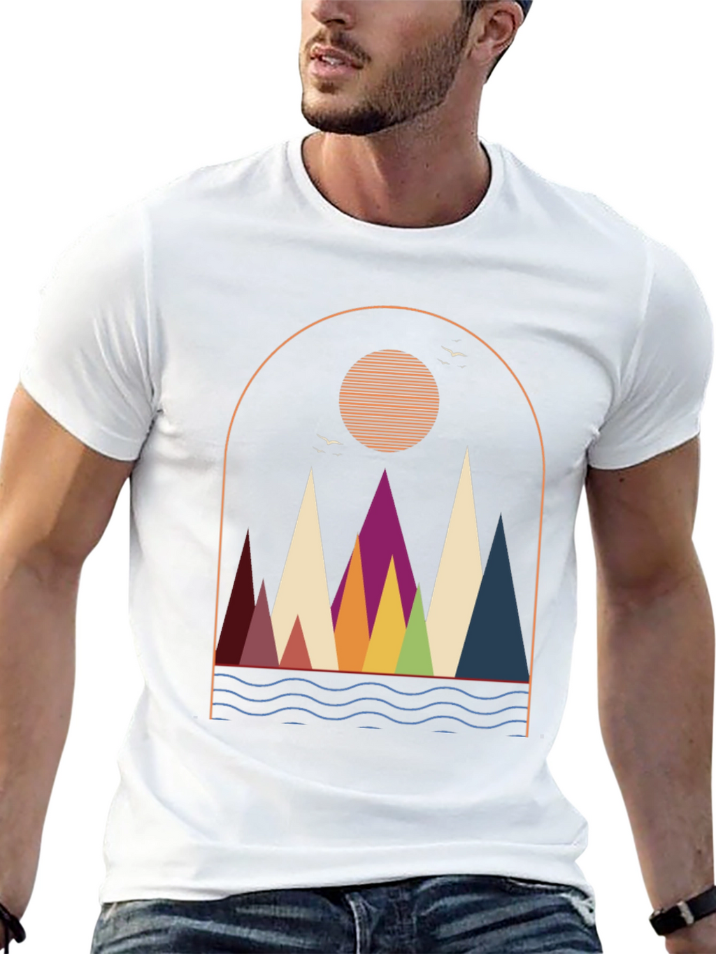 Retro Mountain Graphic T-Shirt