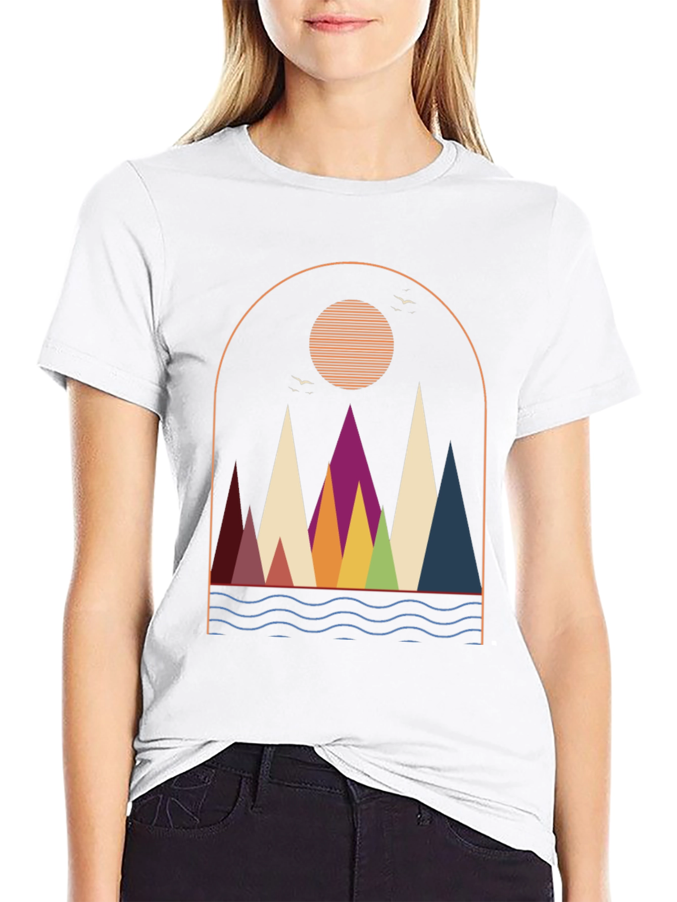 Retro Mountain Graphic T-Shirt