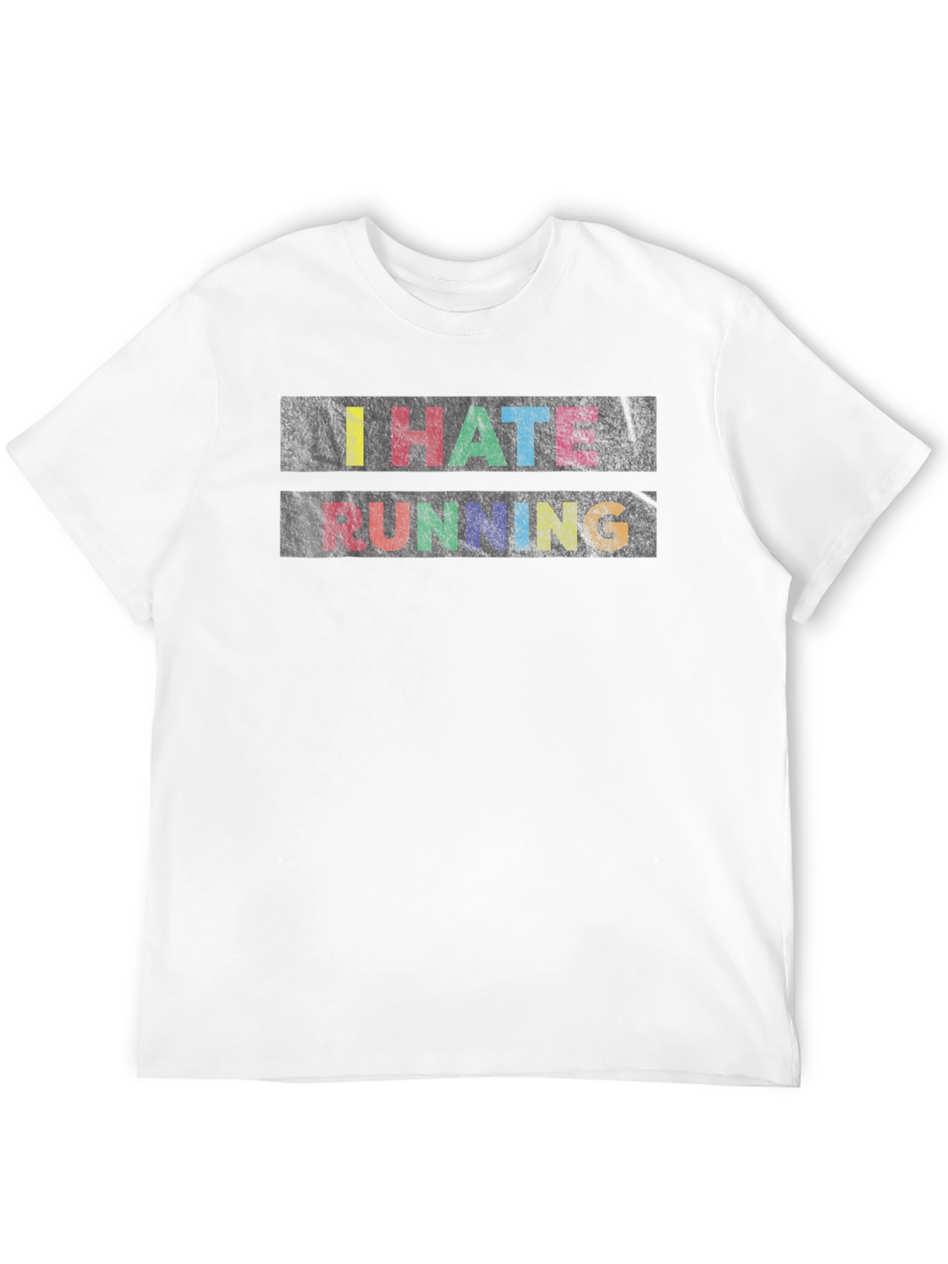I Hate Running Graphic Tee - Funny Novelty Shirt
