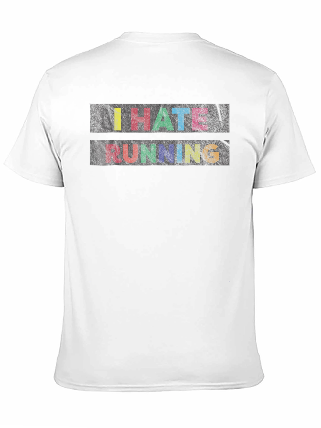I Hate Running Graphic Tee - Funny Novelty Shirt