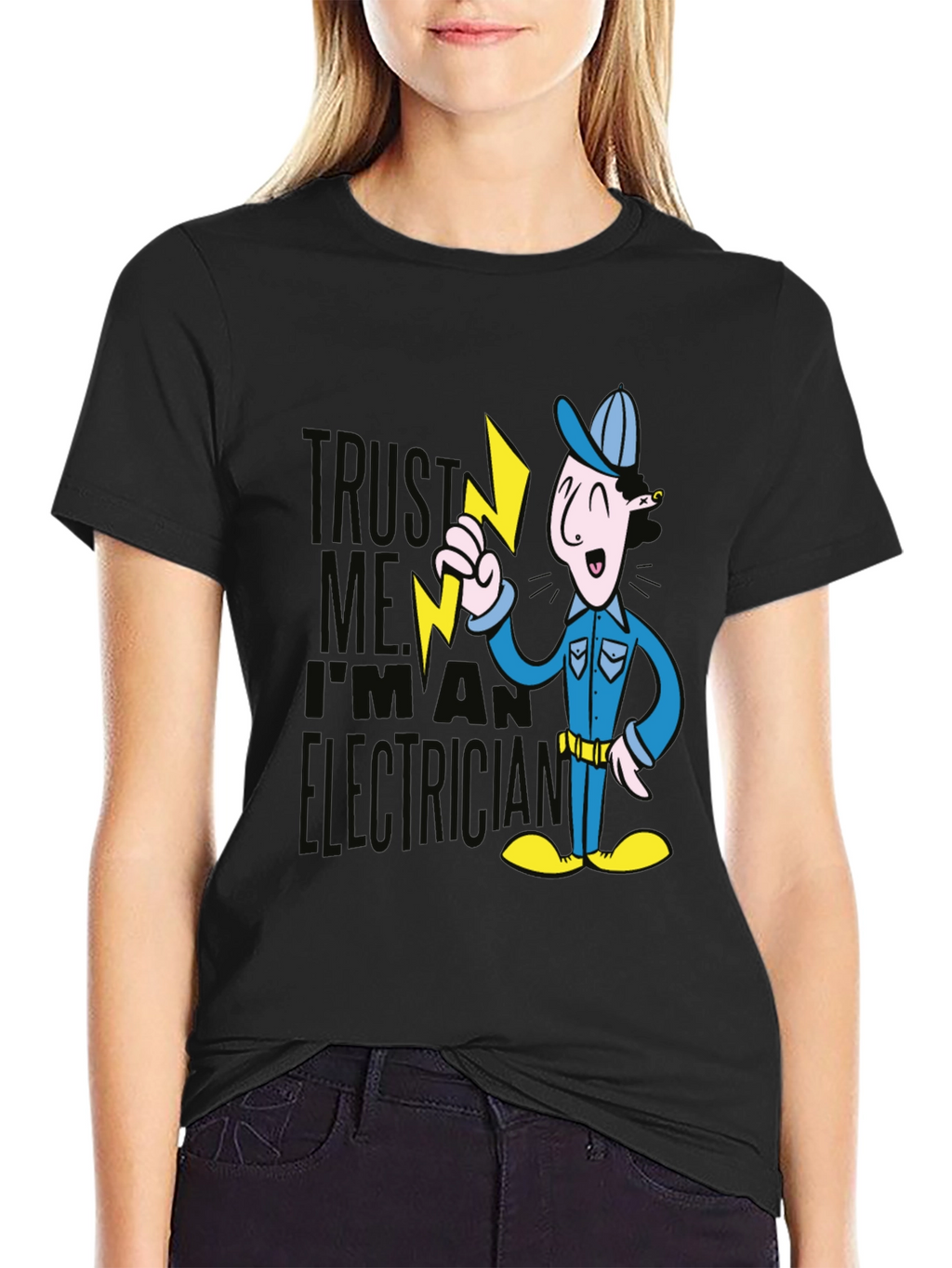 Trust Me Electrician Graphic T-Shirt