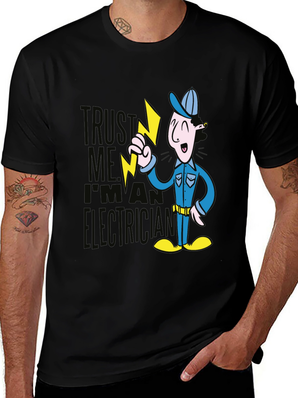 Trust Me Electrician Graphic T-Shirt
