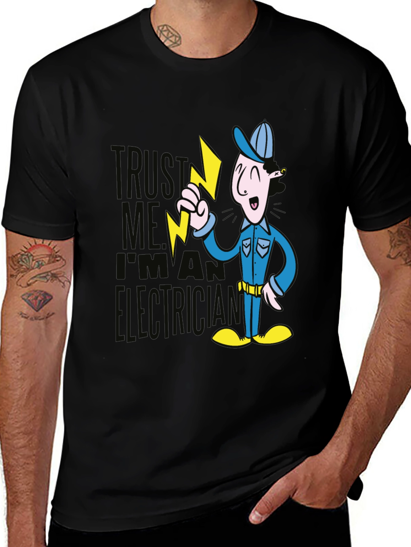 Trust Me Electrician Graphic T-Shirt