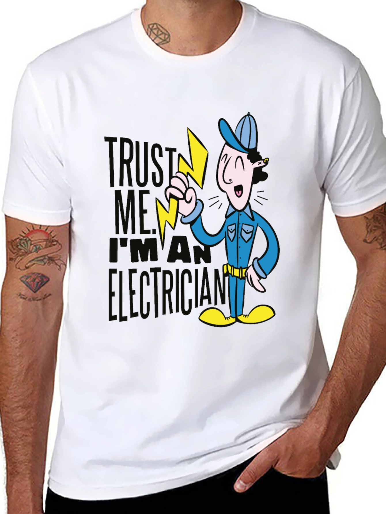 Trust Me Electrician Graphic T-Shirt