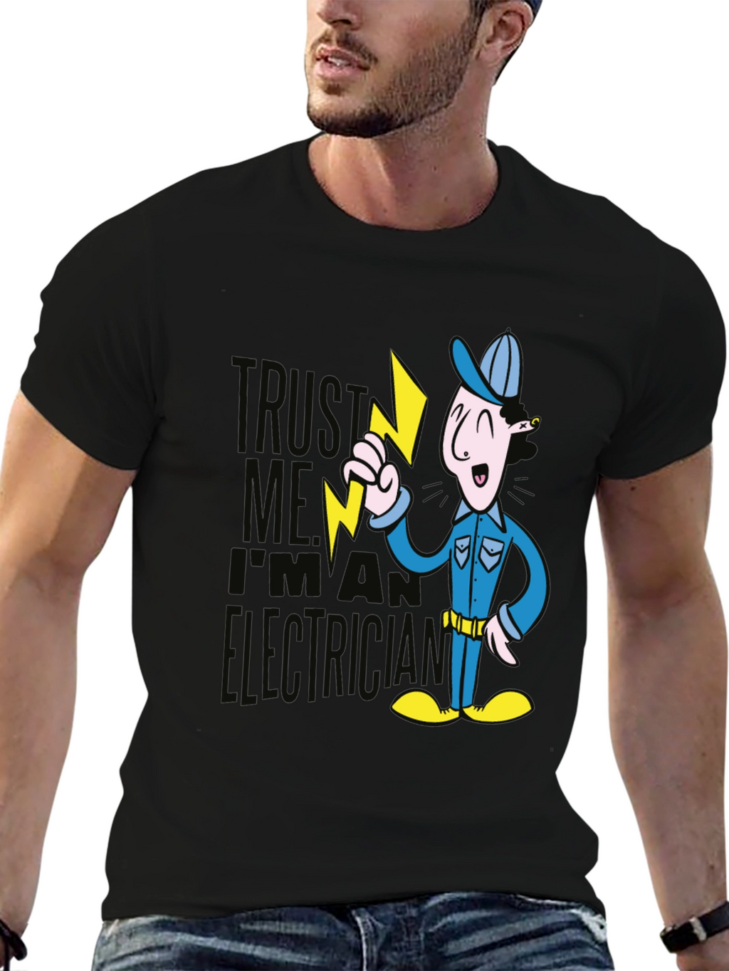Trust Me Electrician Graphic T-Shirt