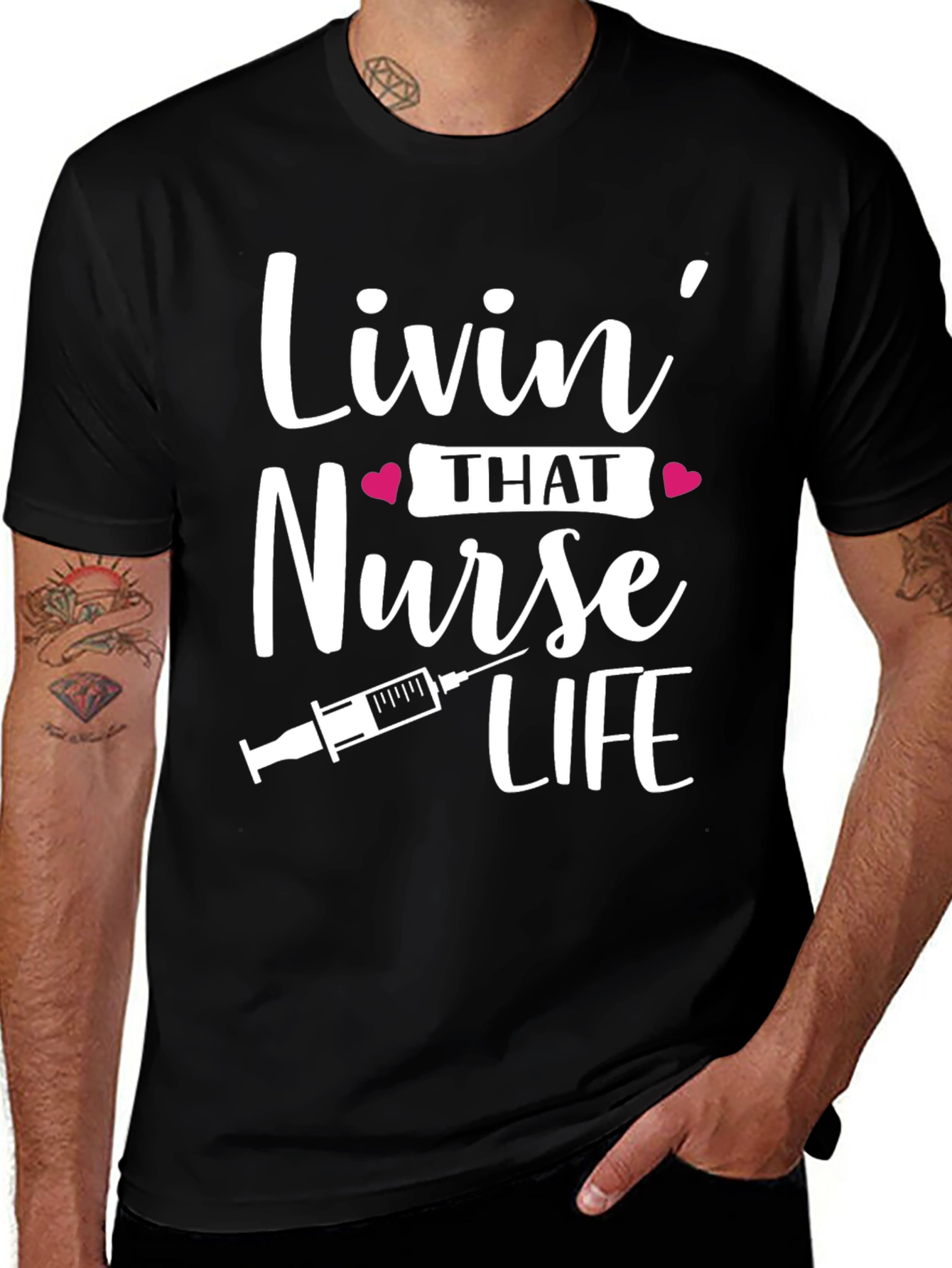 Livin That Nurse Life T-Shirt - Medical Professional Apparel