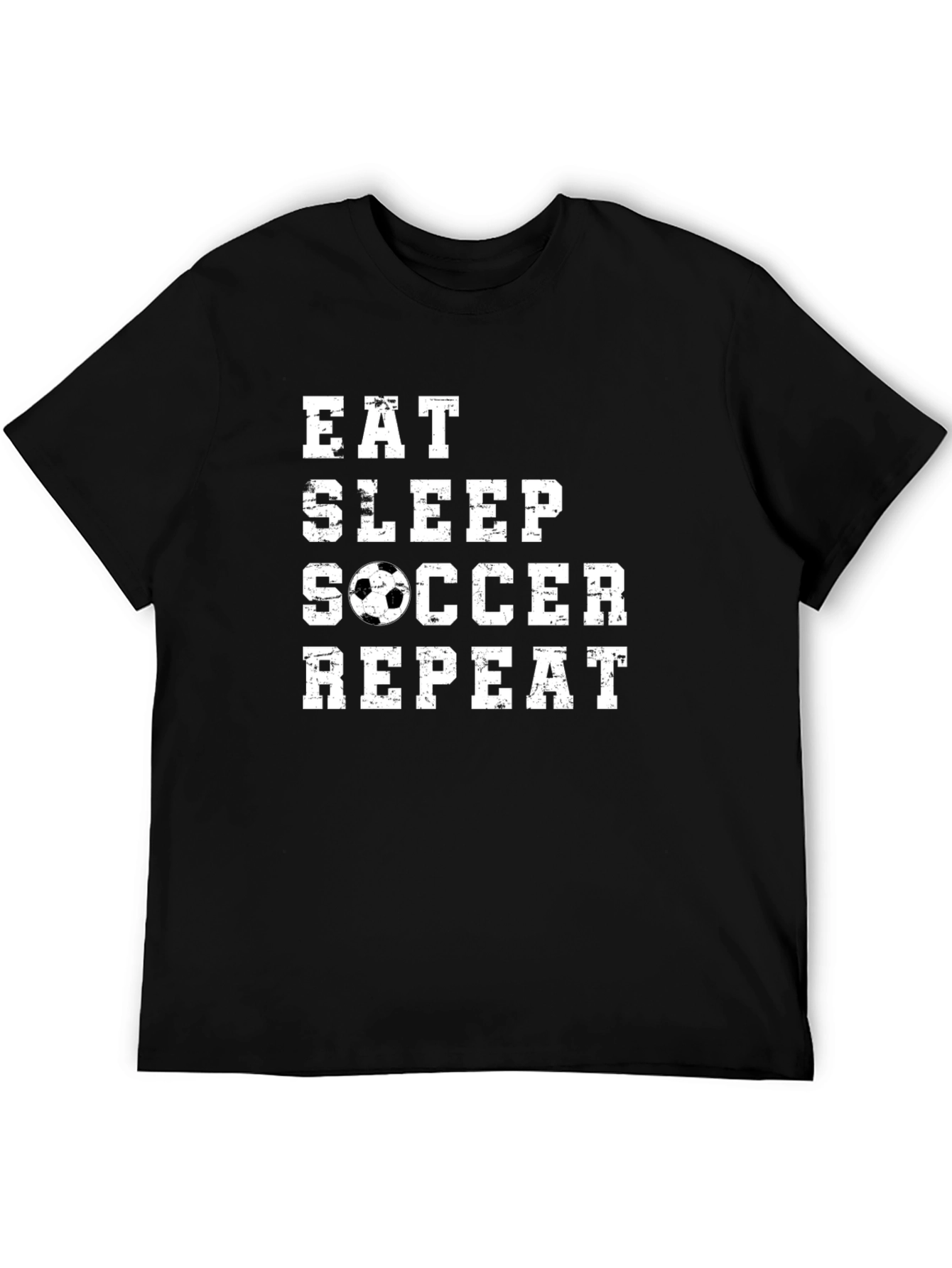 Eat Sleep Soccer Repeat Graphic T-Shirt