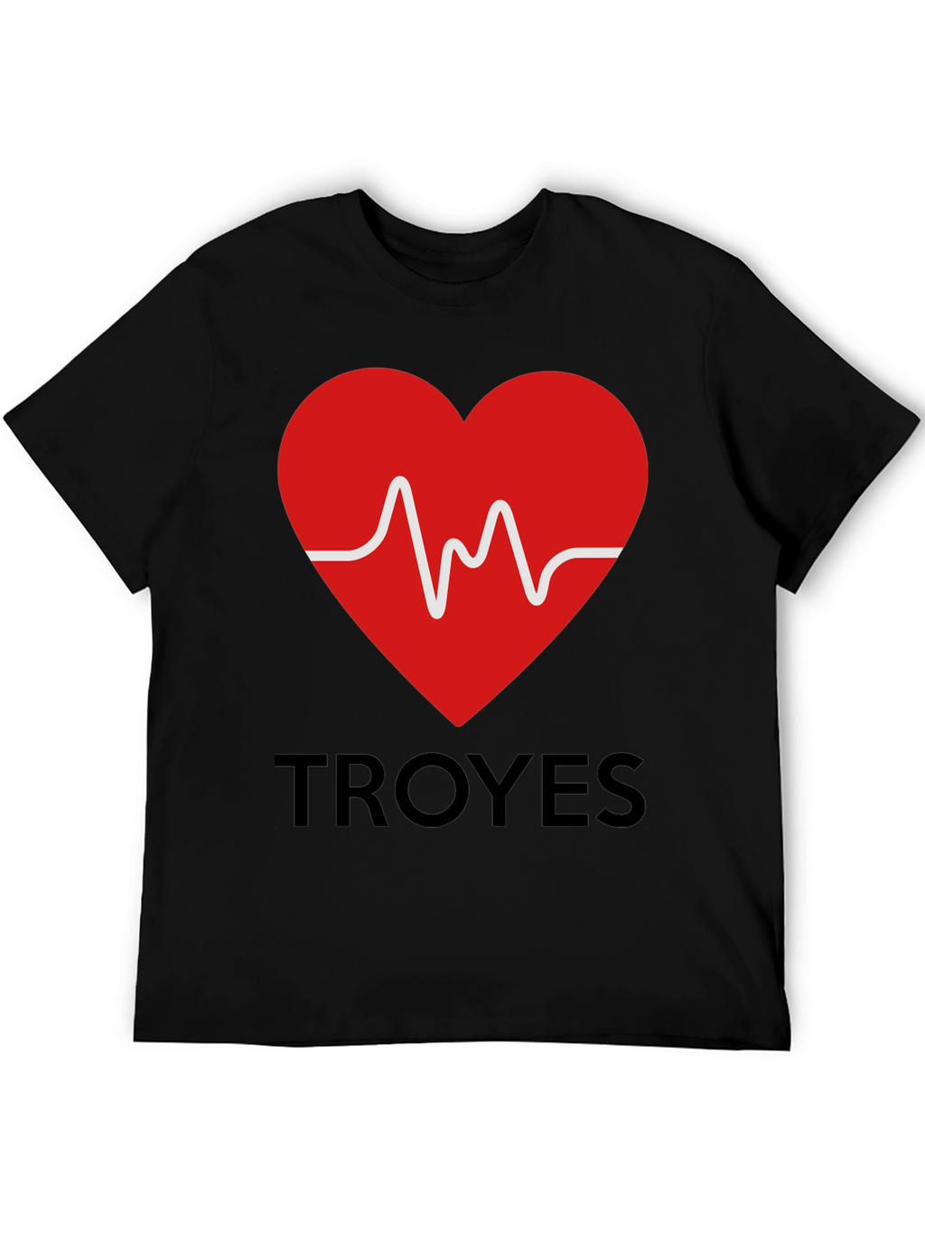 Heartbeat Troyes Graphic Tee - Trendy Cotton T-Shirt