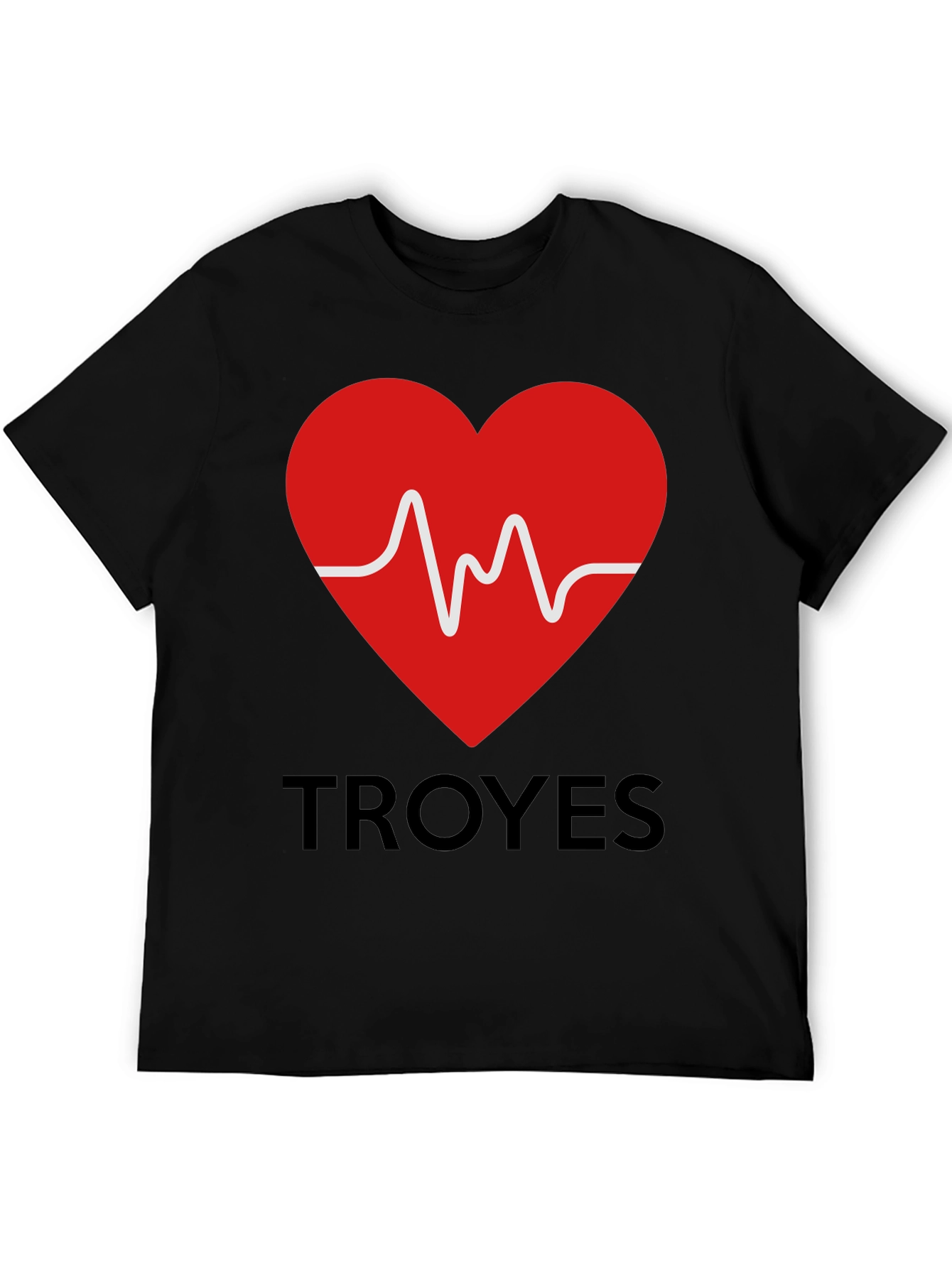 Heartbeat Troyes Graphic Tee - Trendy Cotton T-Shirt