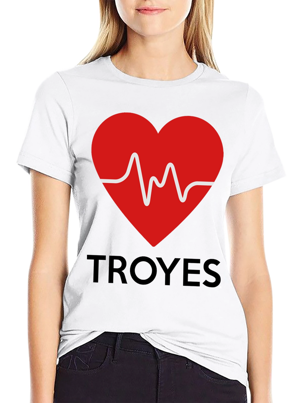Heartbeat Troyes Graphic Tee - Trendy Cotton T-Shirt