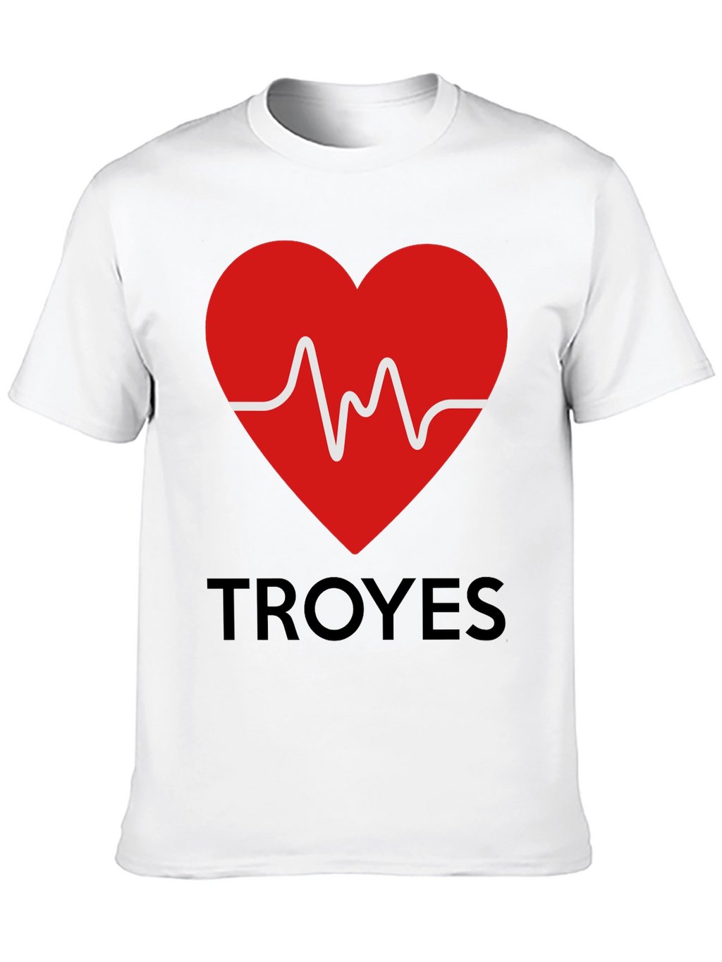 Heartbeat Troyes Graphic Tee - Trendy Cotton T-Shirt