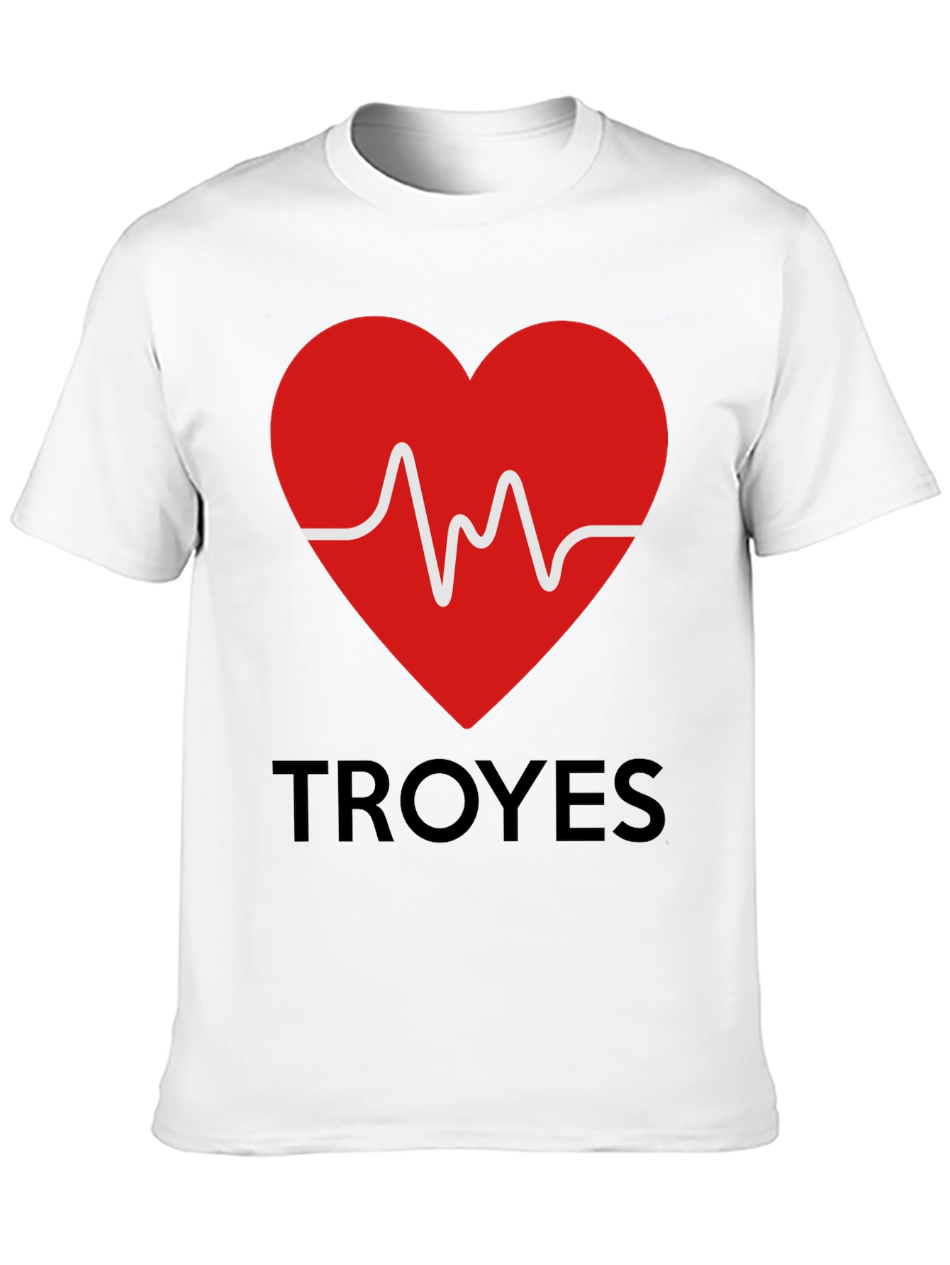 Heartbeat Troyes Graphic Tee - Trendy Cotton T-Shirt