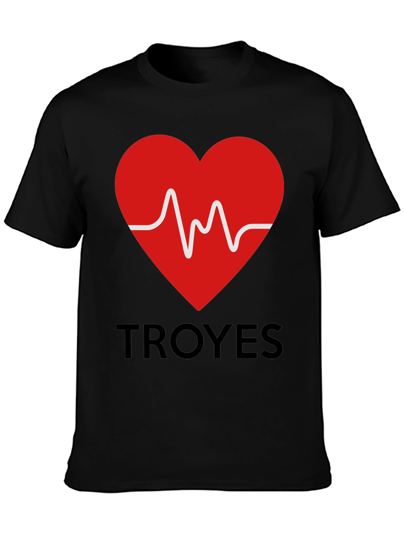 Heartbeat Troyes Graphic Tee - Trendy Cotton T-Shirt