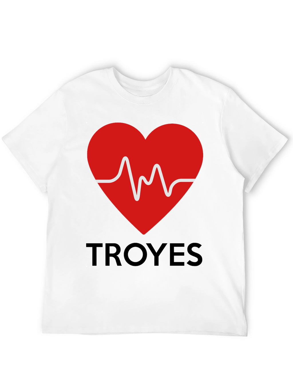 Heartbeat Troyes Graphic Tee - Trendy Cotton T-Shirt