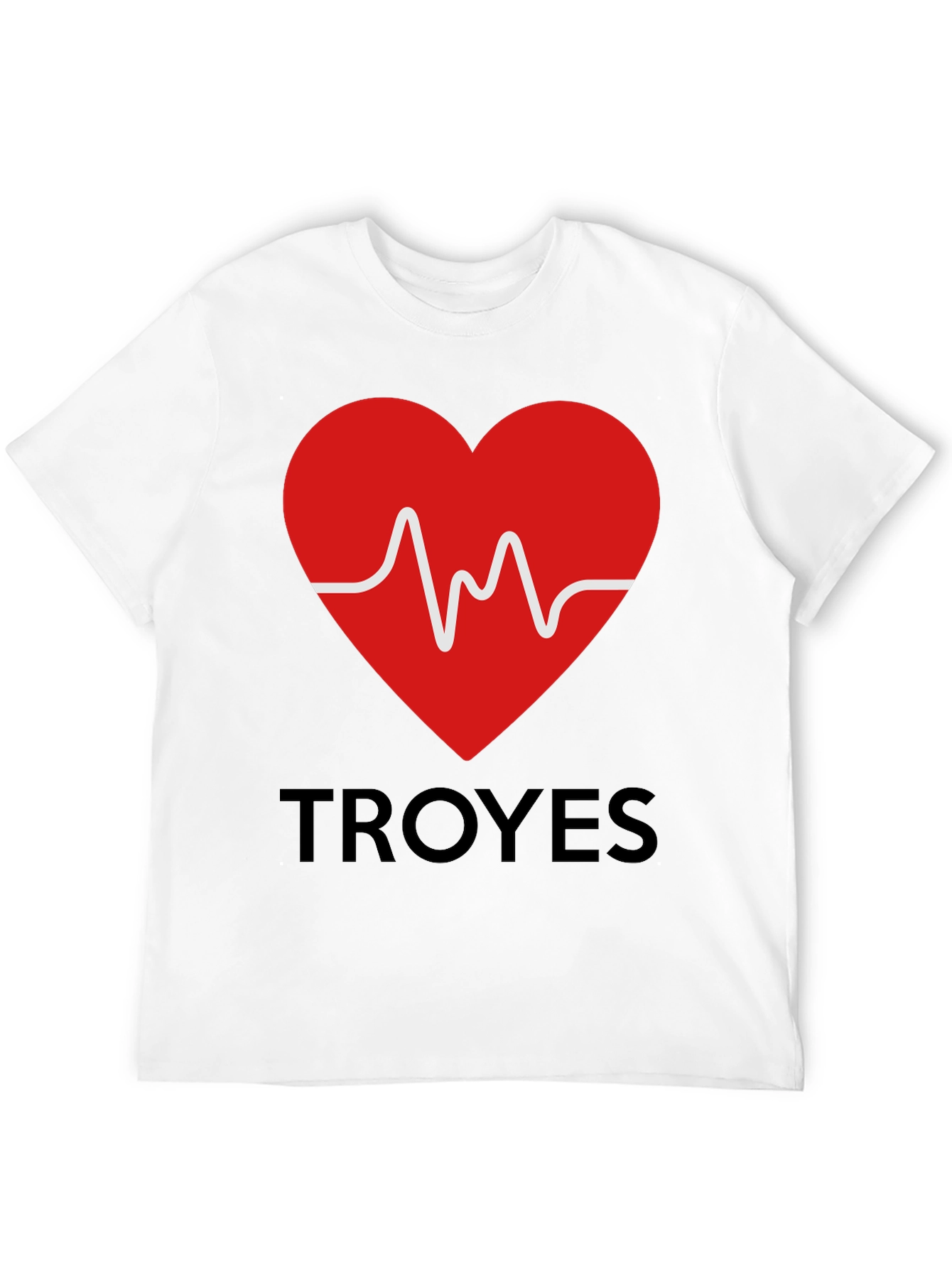 Heartbeat Troyes Graphic Tee - Trendy Cotton T-Shirt