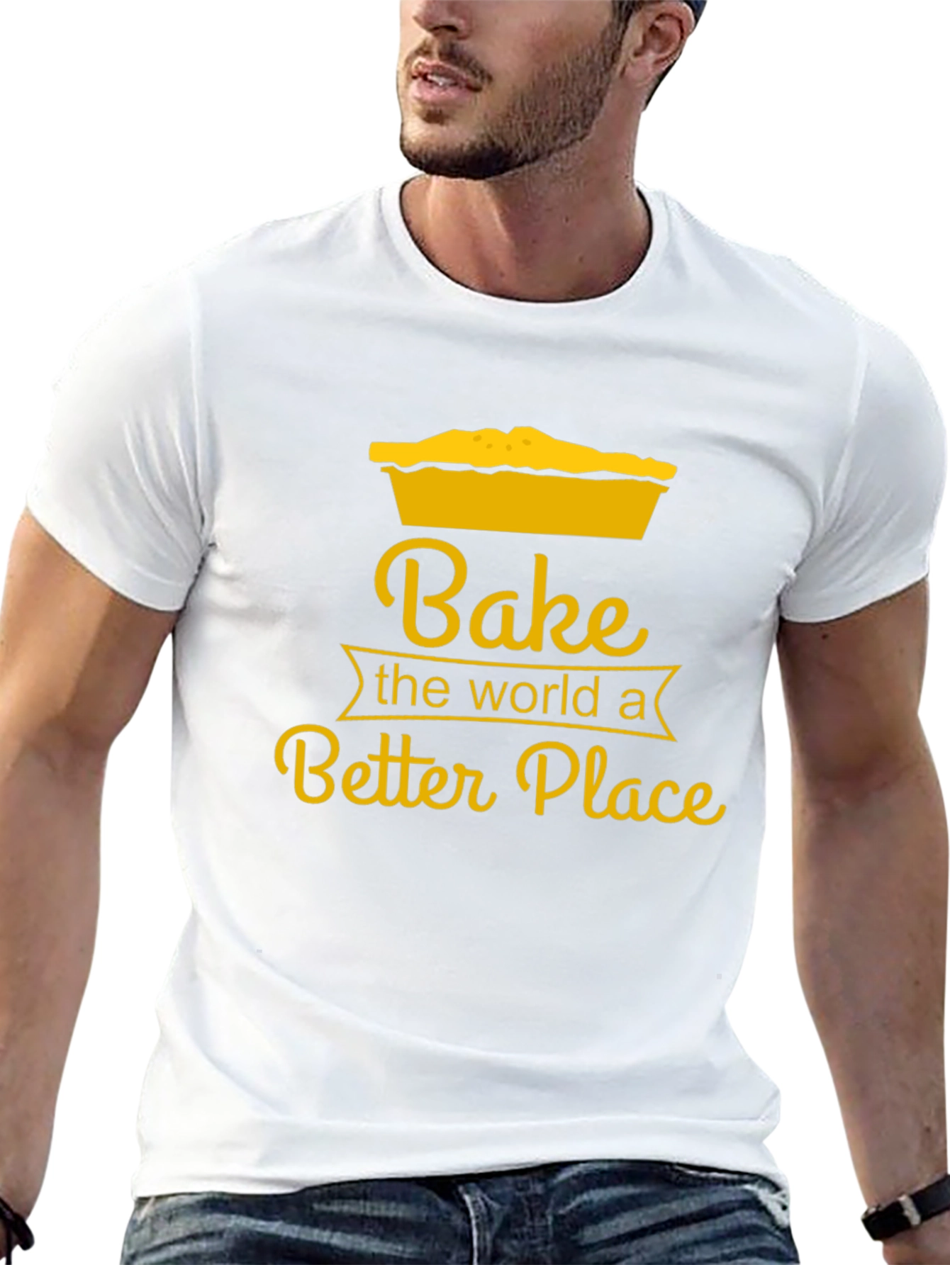Bake the World T-Shirt - Novelty Baking Tee