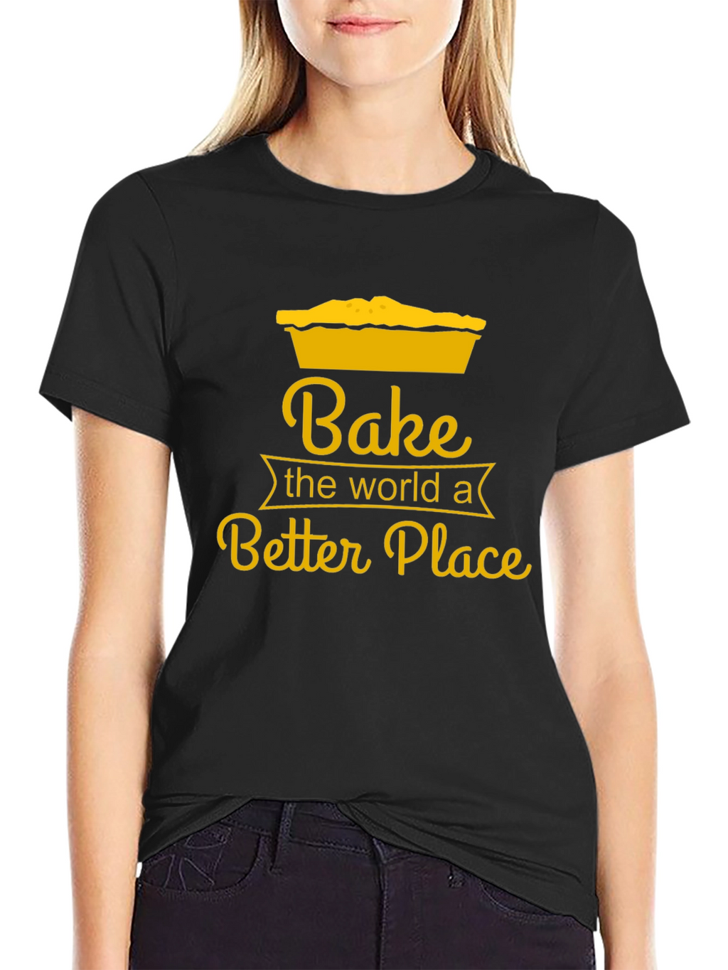 Bake the World T-Shirt - Novelty Baking Tee