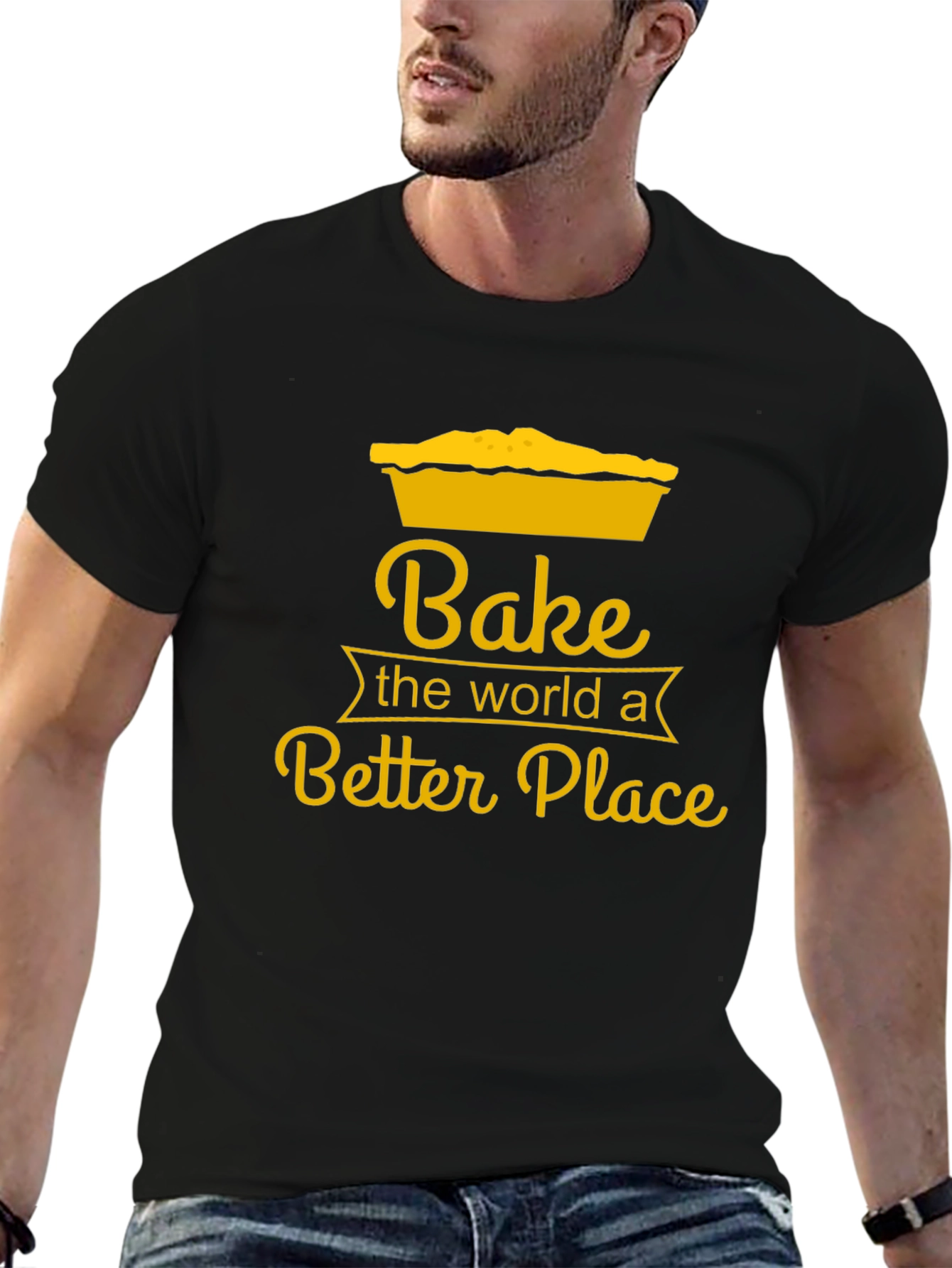 Bake the World T-Shirt - Novelty Baking Tee