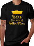 Bake the World T-Shirt - Novelty Baking Tee