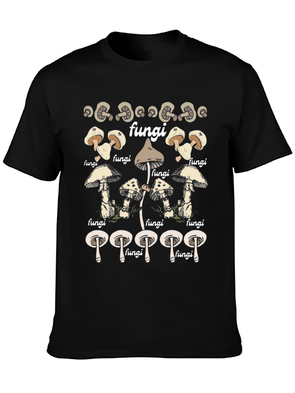 Fungi Graphic Tee - Unique Mushroom Design T-Shirt