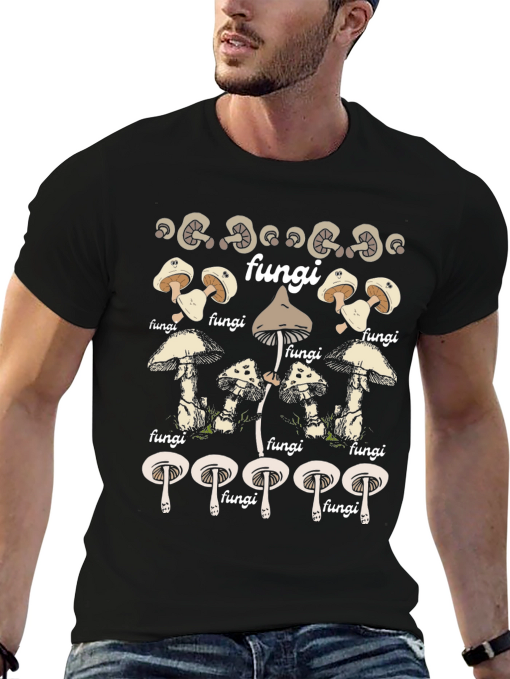 Fungi Graphic Tee - Unique Mushroom Design T-Shirt
